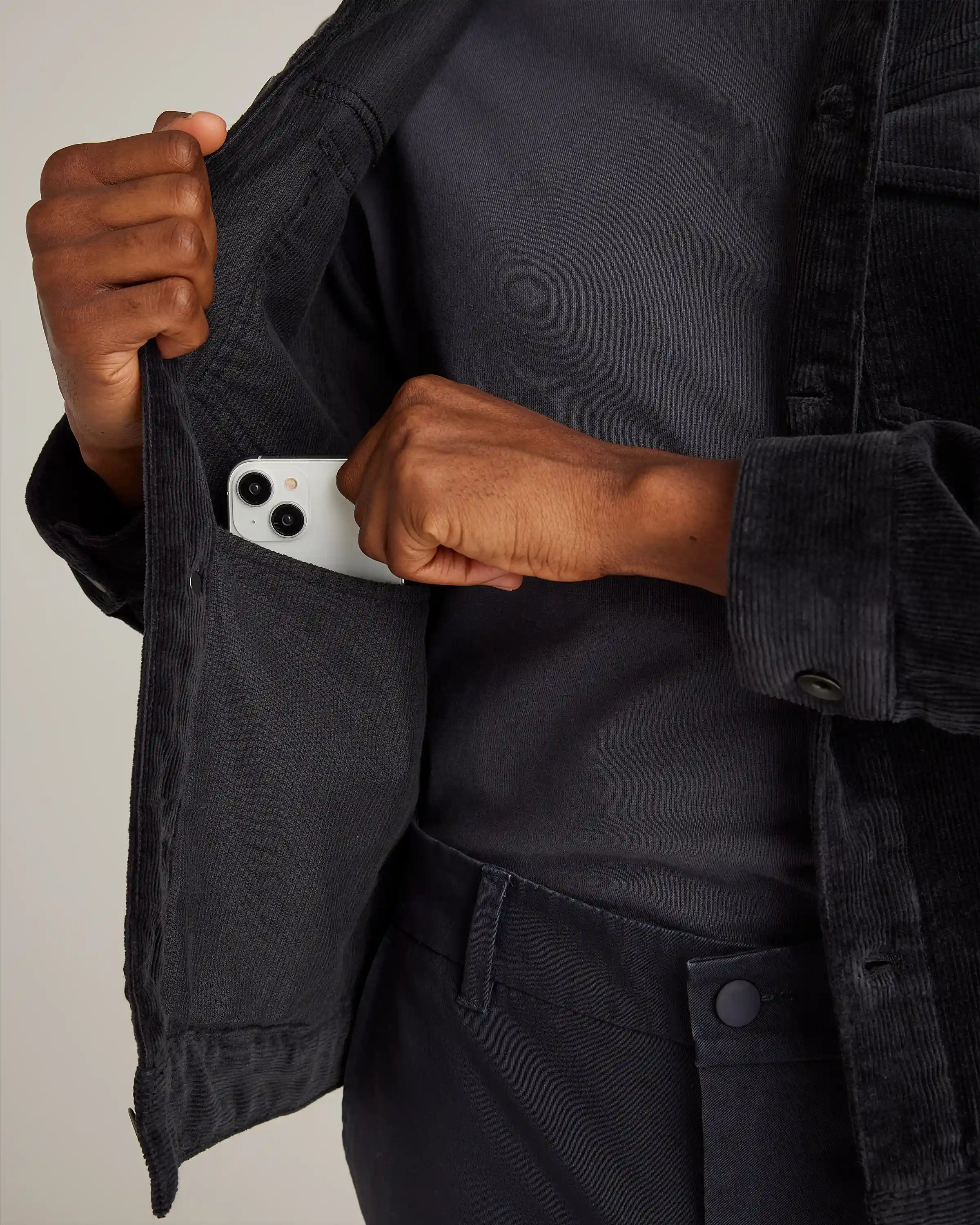 Organic Stretch Corduroy Trucker Jacket
