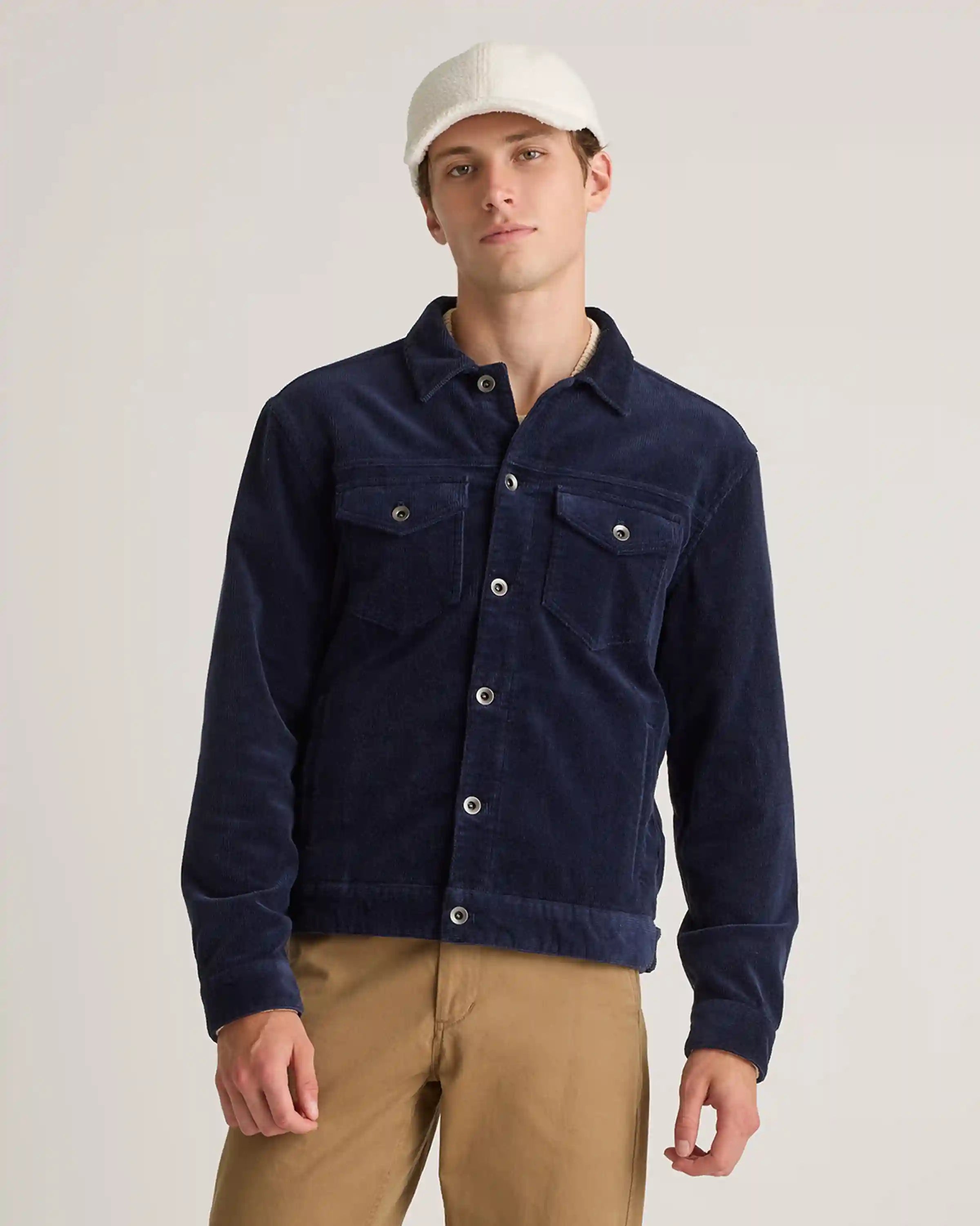 Organic Stretch Corduroy Trucker Jacket