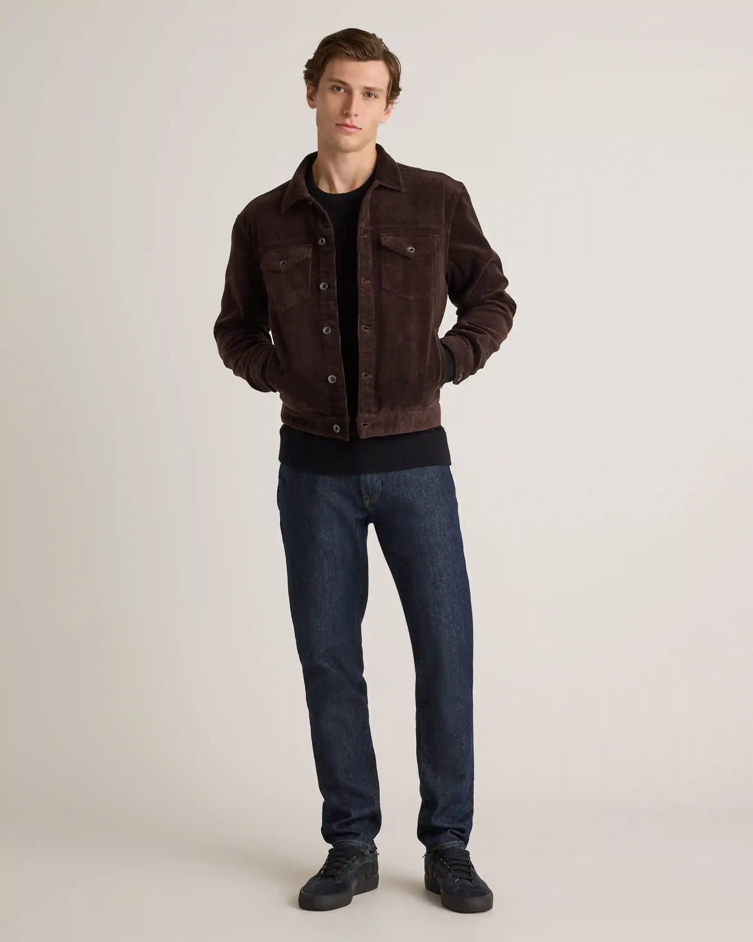 Organic Stretch Corduroy Trucker Jacket