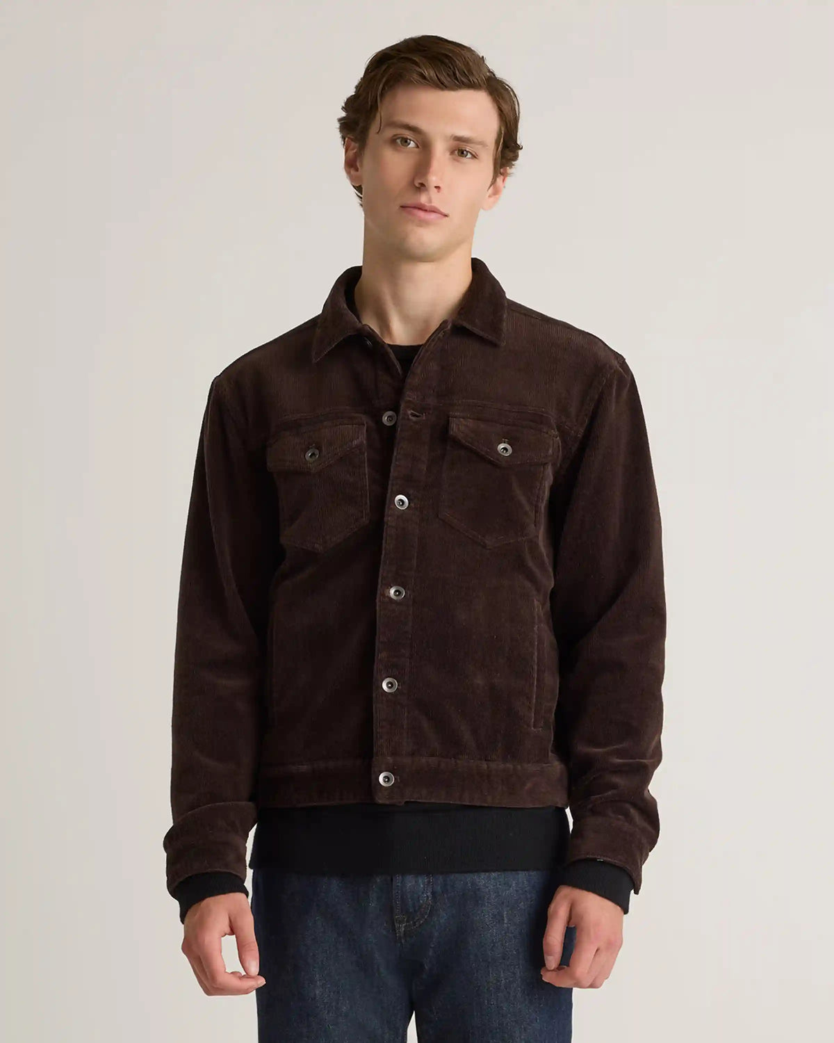 Organic Stretch Corduroy Trucker Jacket