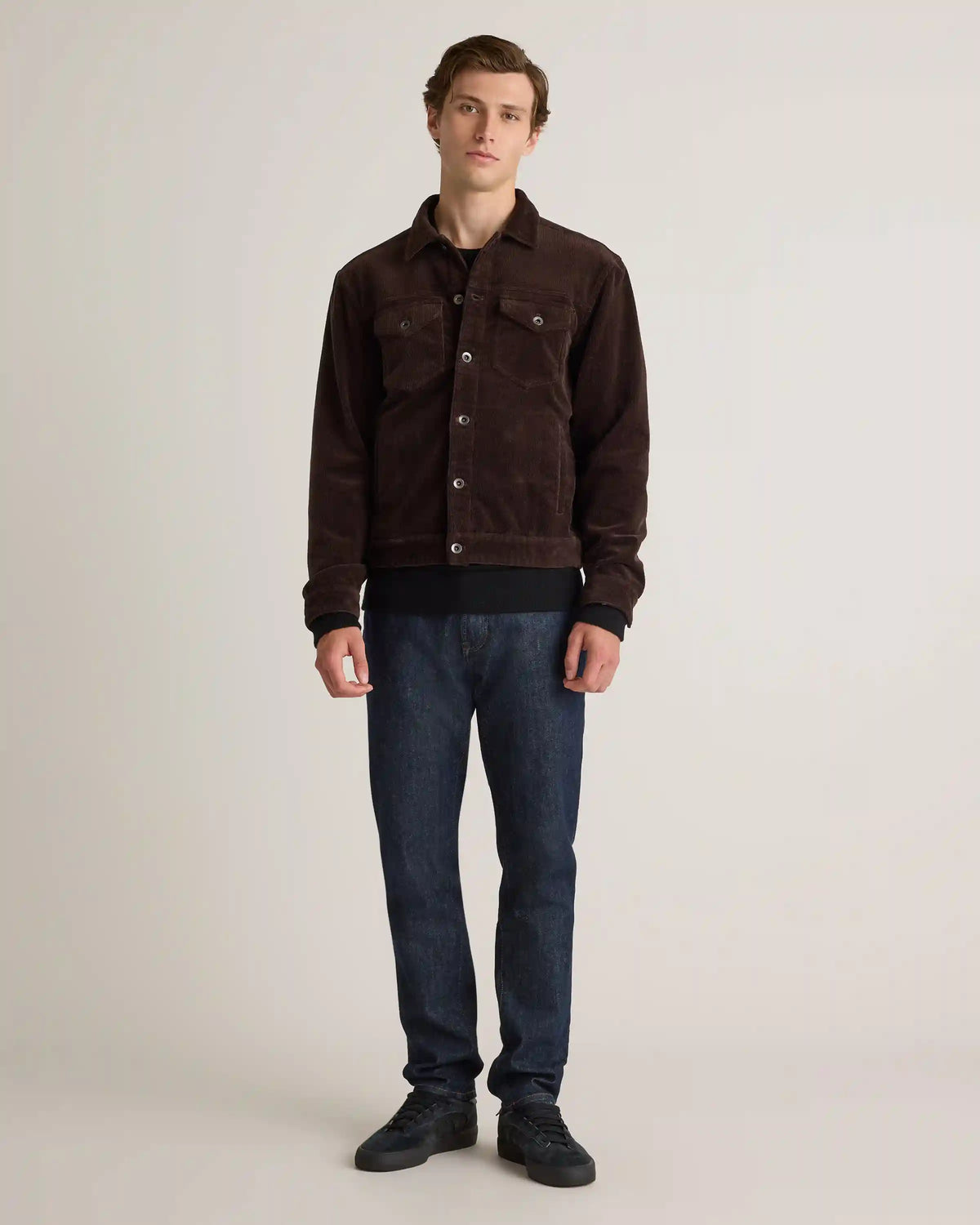 Organic Stretch Corduroy Trucker Jacket