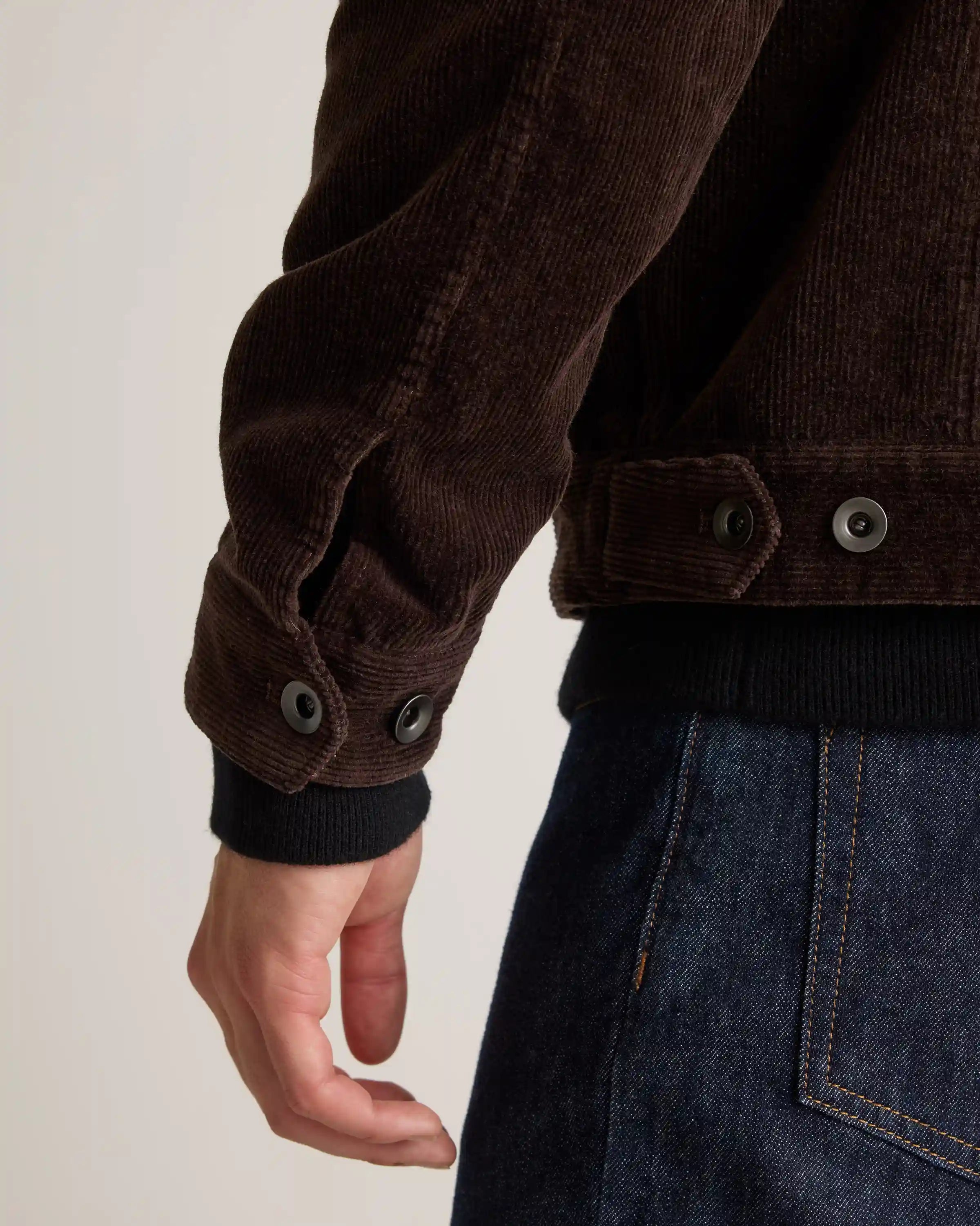 Organic Stretch Corduroy Trucker Jacket