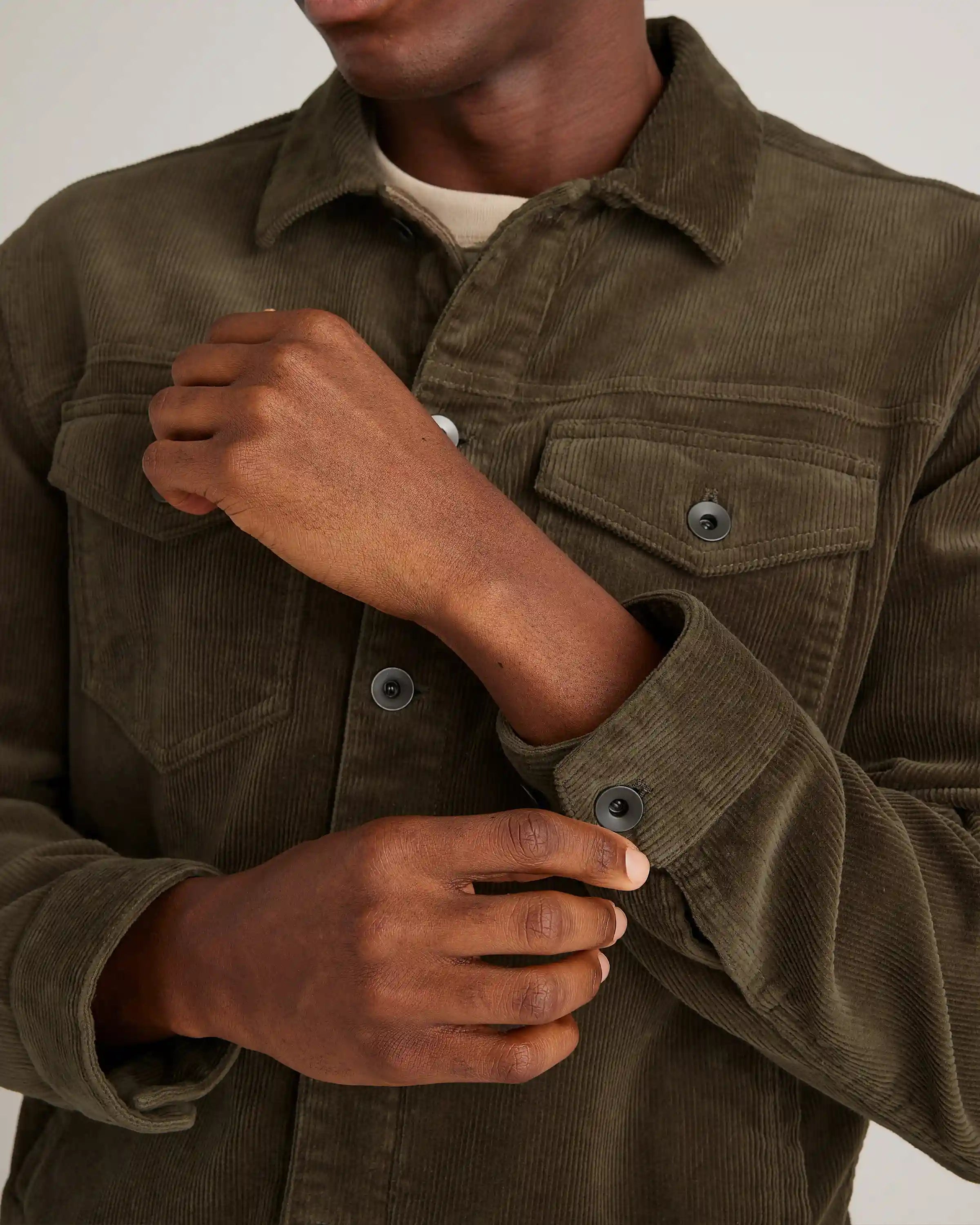 Organic Stretch Corduroy Trucker Jacket
