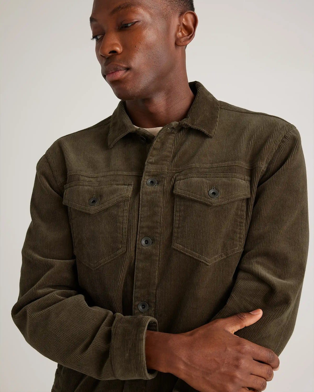 Organic Stretch Corduroy Trucker Jacket