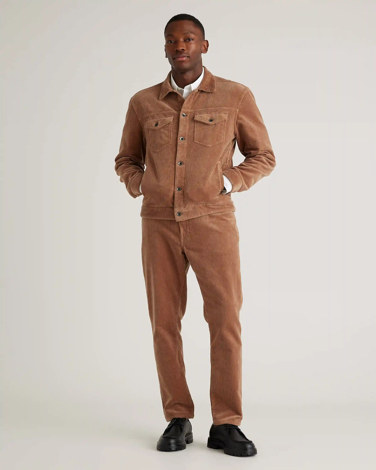 Organic Stretch Corduroy Trucker Jacket