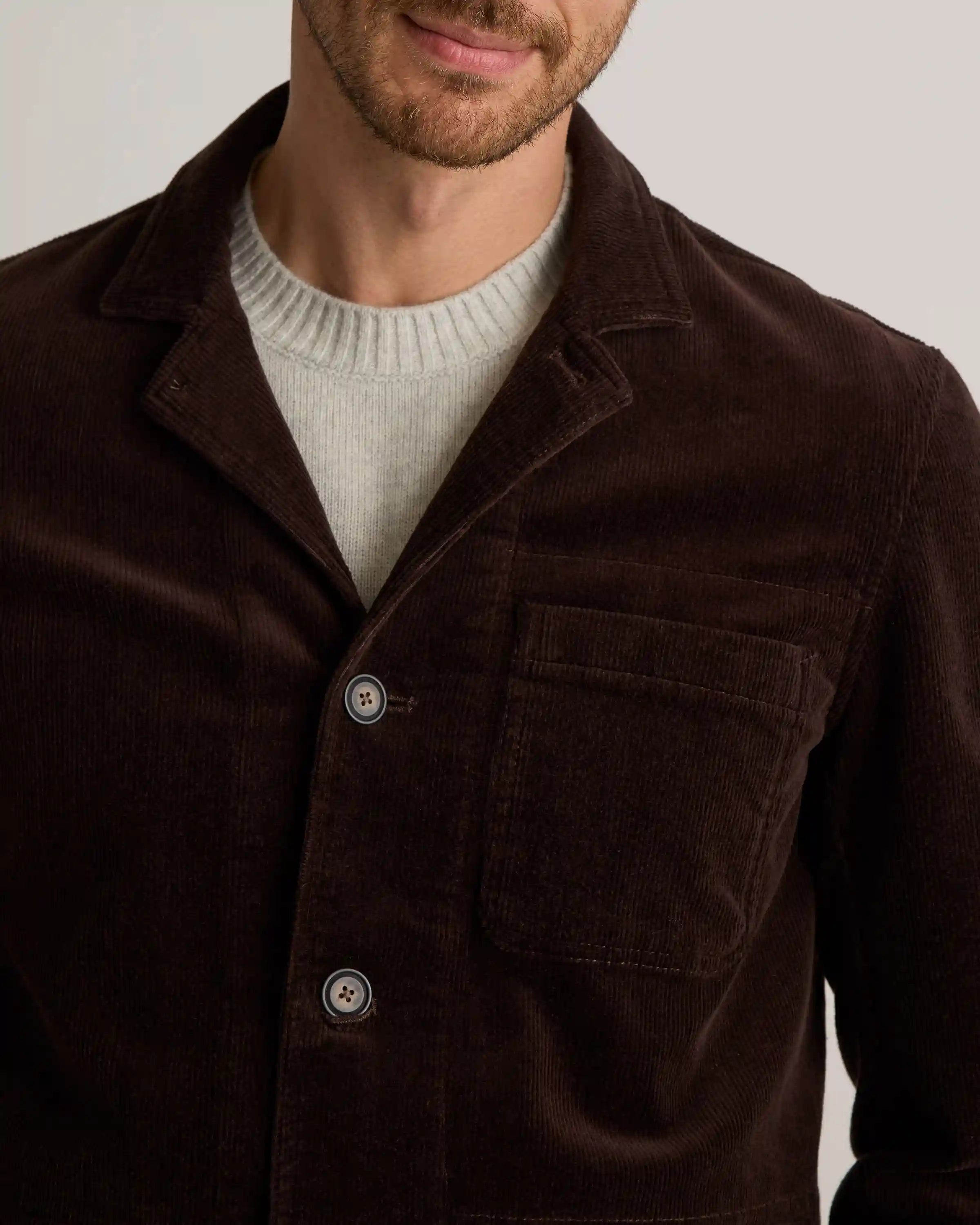 Organic Stretch Corduroy Chore Jacket