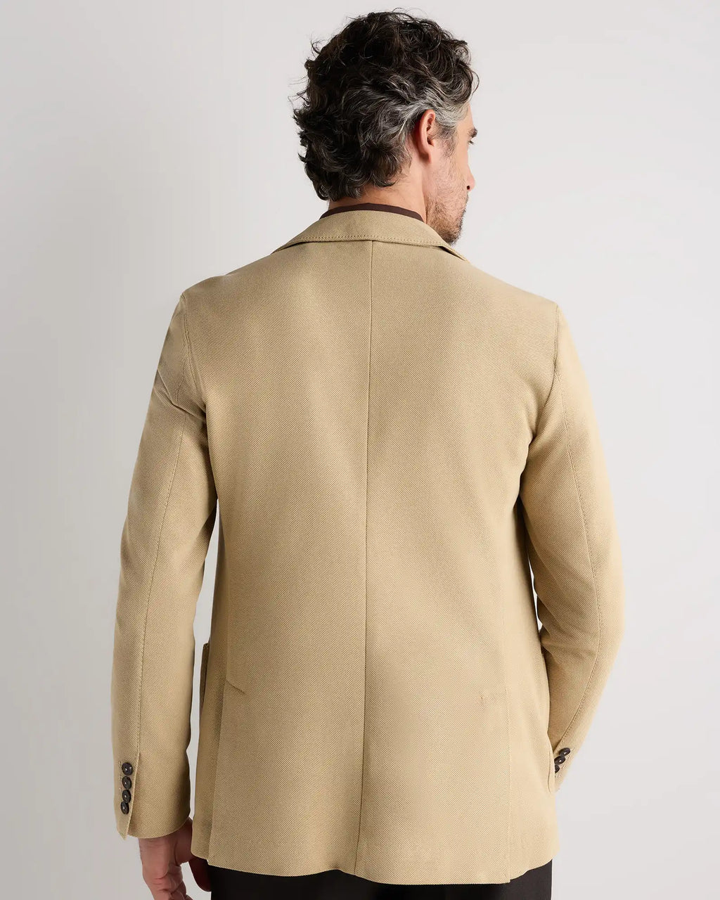 Cotton Pique Knit Blazer