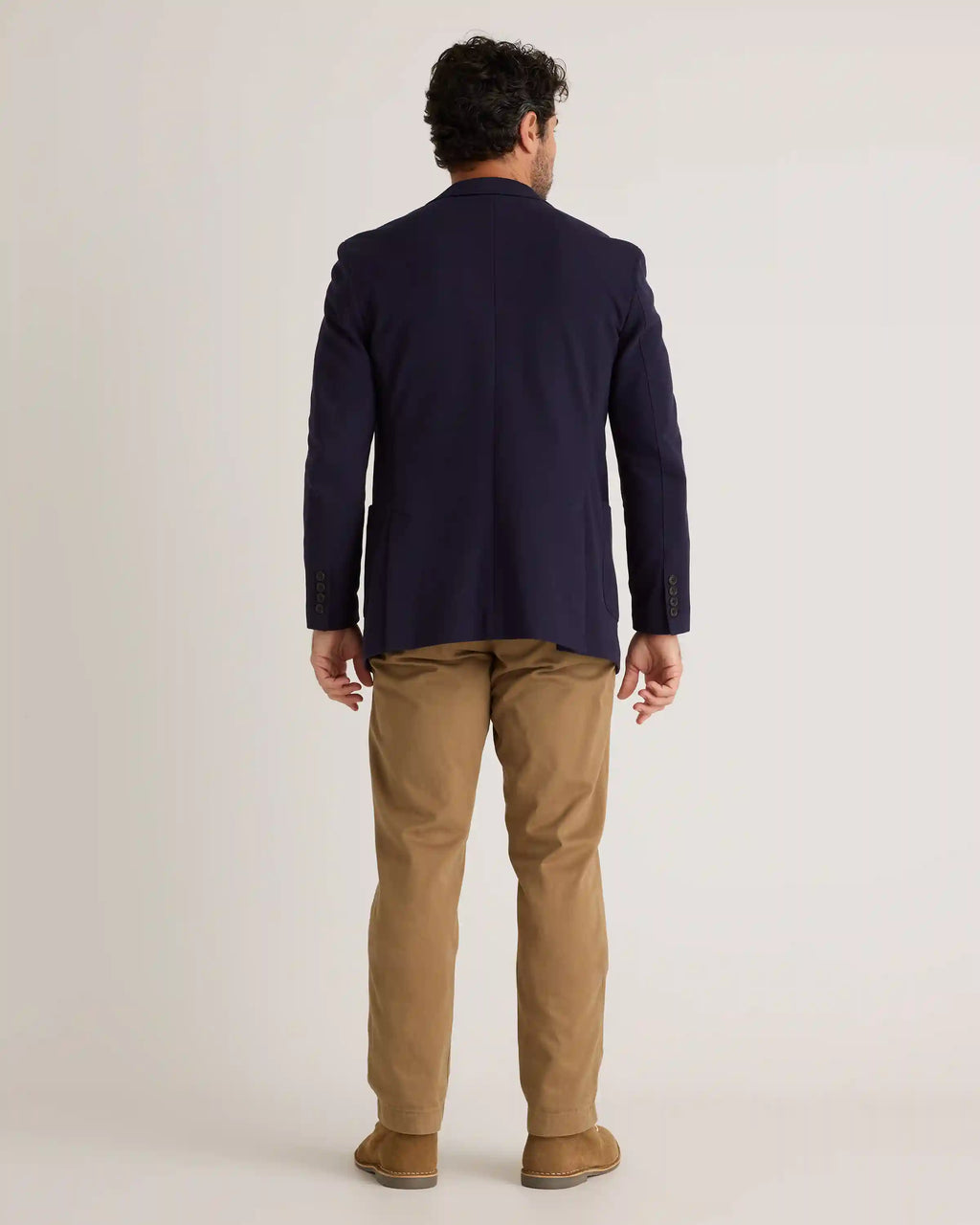 Cotton Pique Knit Blazer