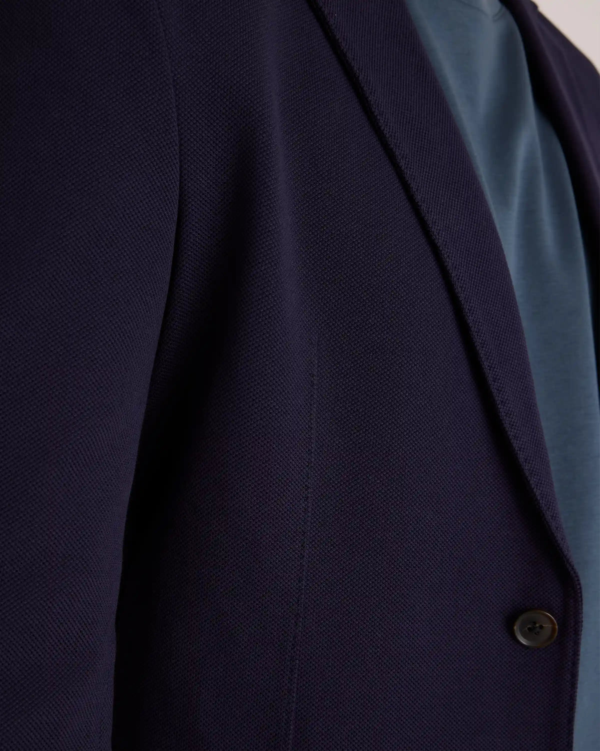 Cotton Pique Knit Blazer
