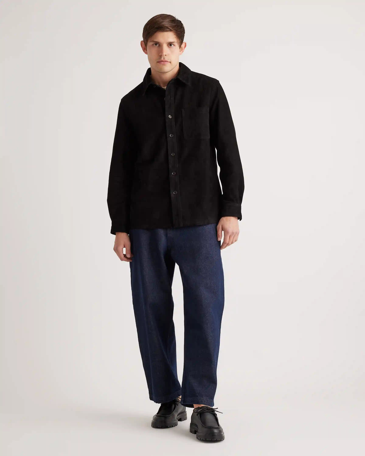 100% Suede Overshirt