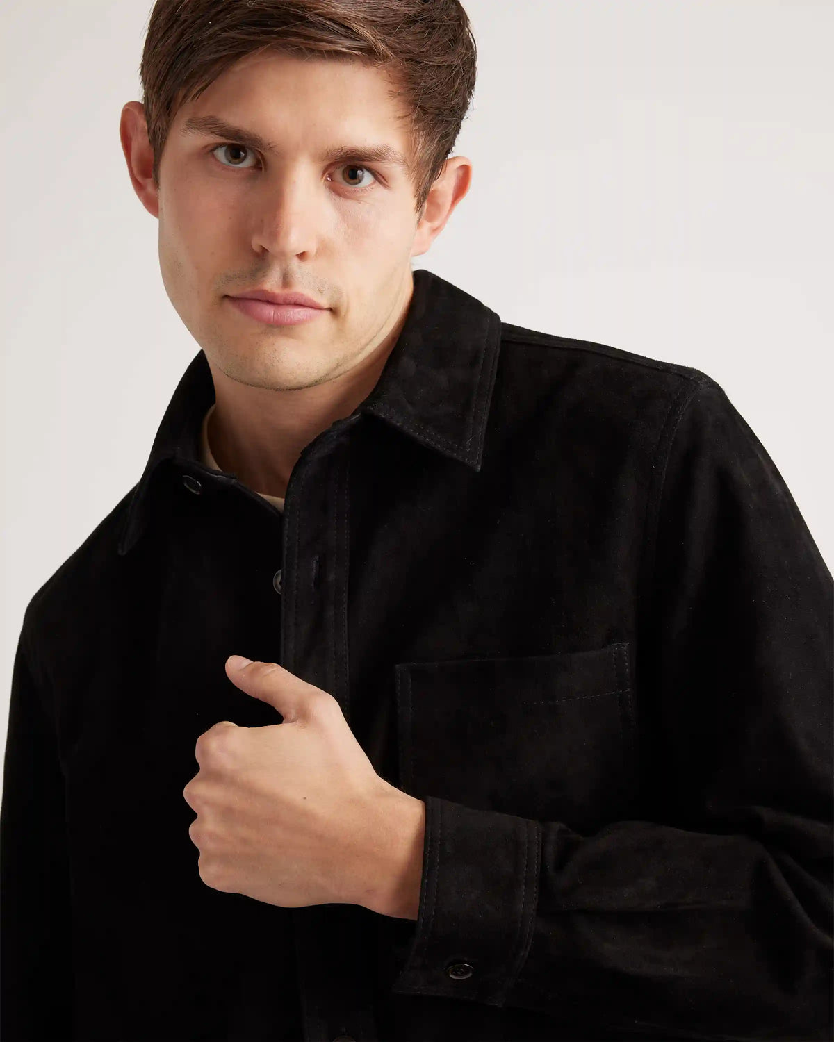 100% Suede Overshirt