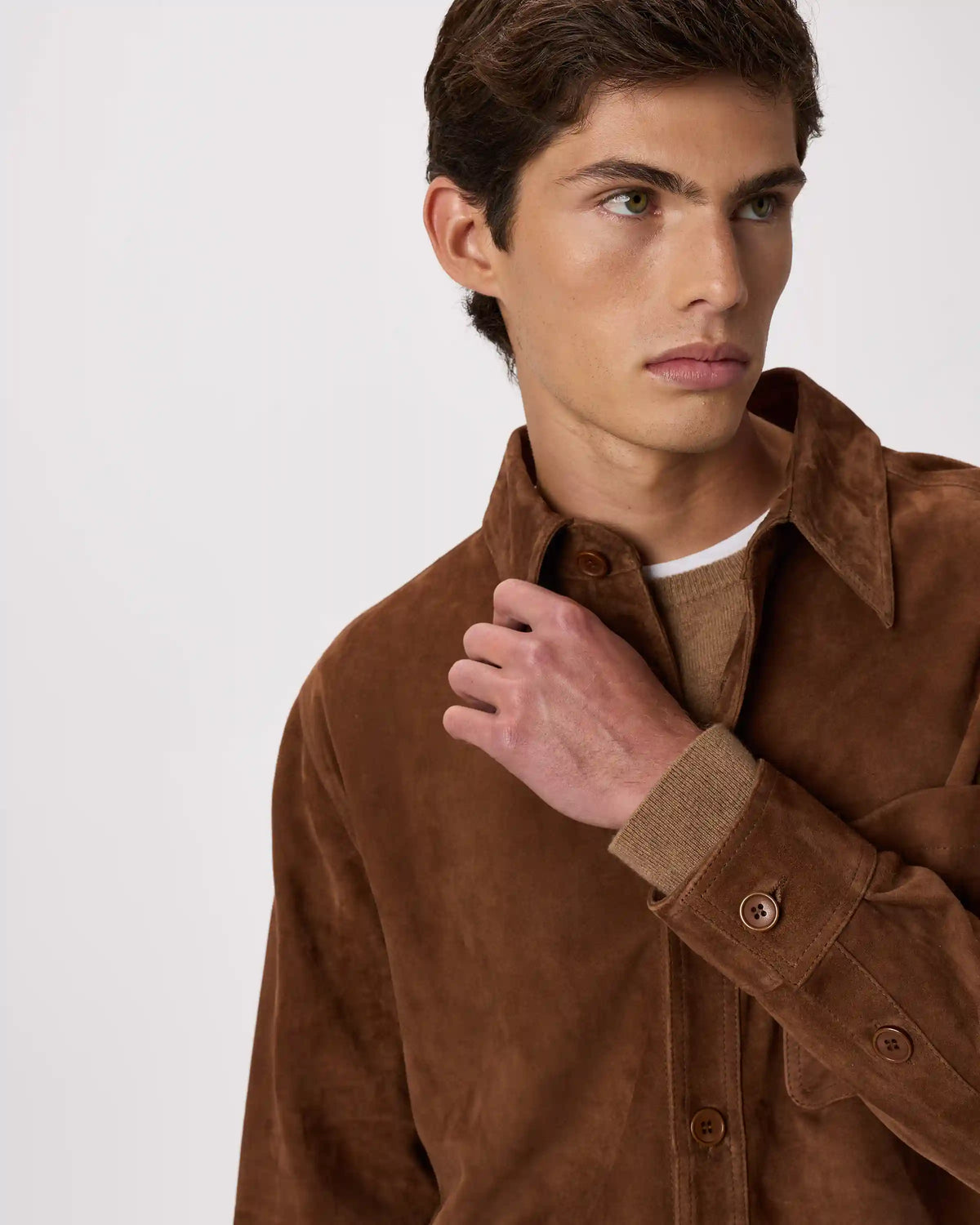 100% Suede Overshirt