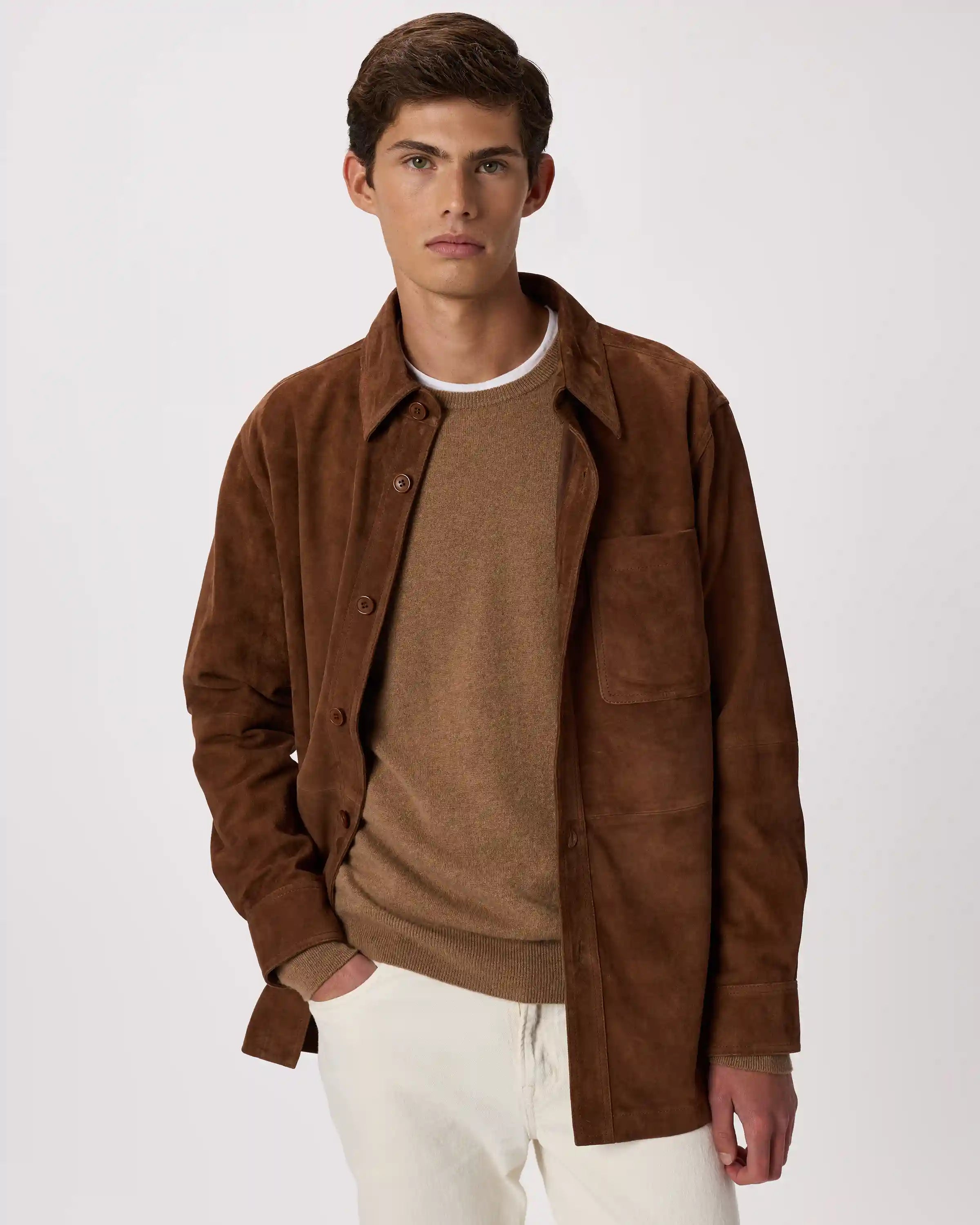 100% Suede Overshirt