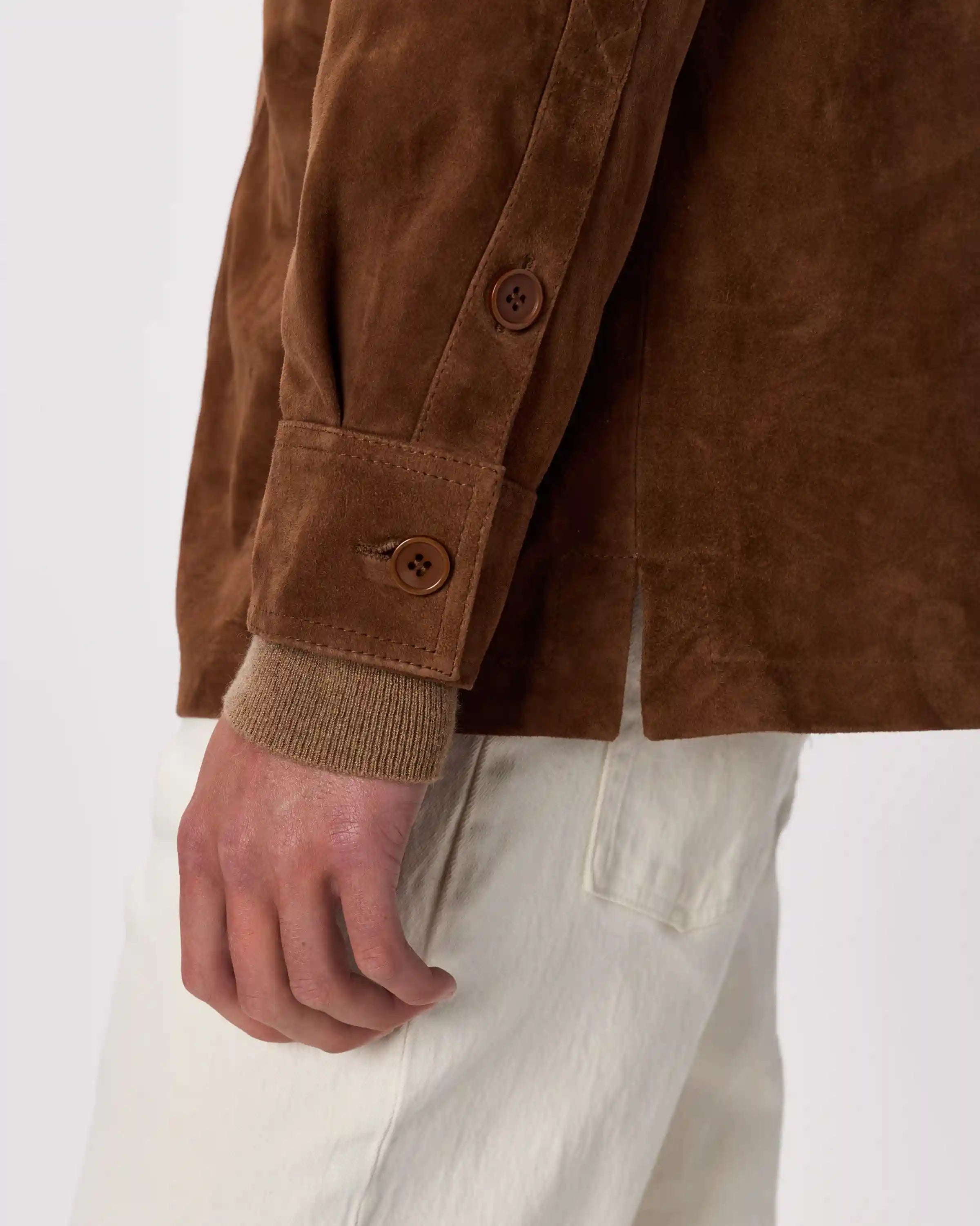 100% Suede Overshirt