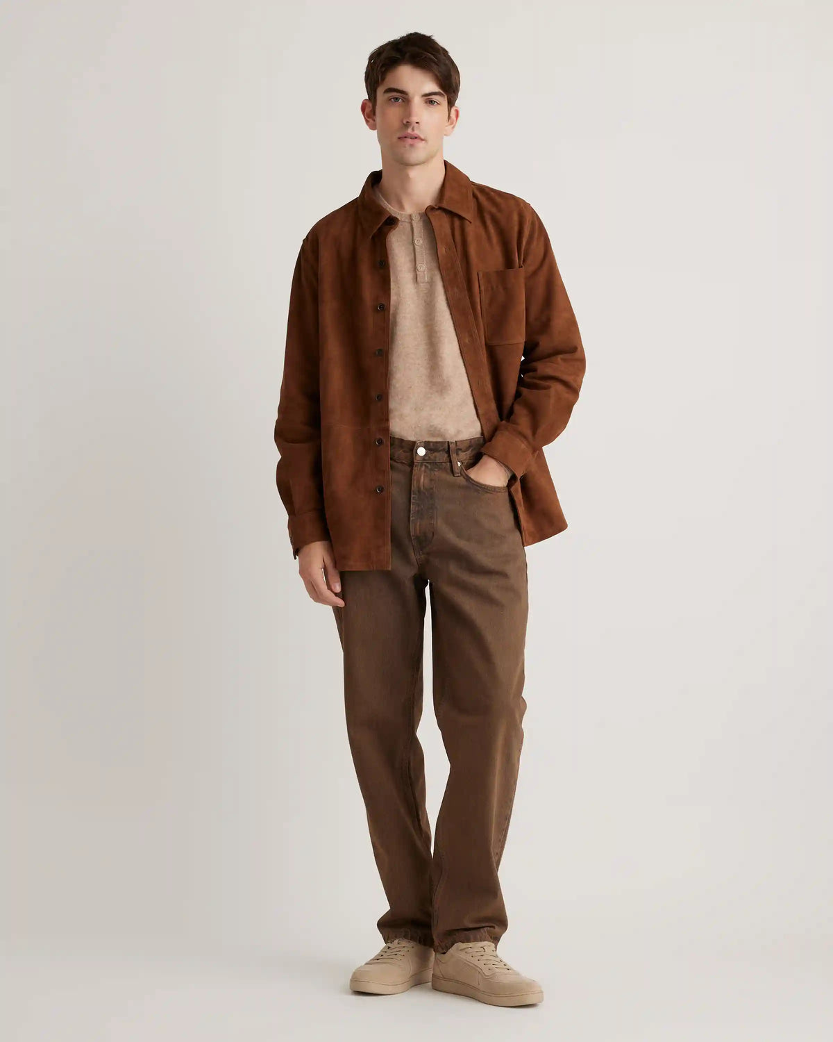 100% Suede Overshirt