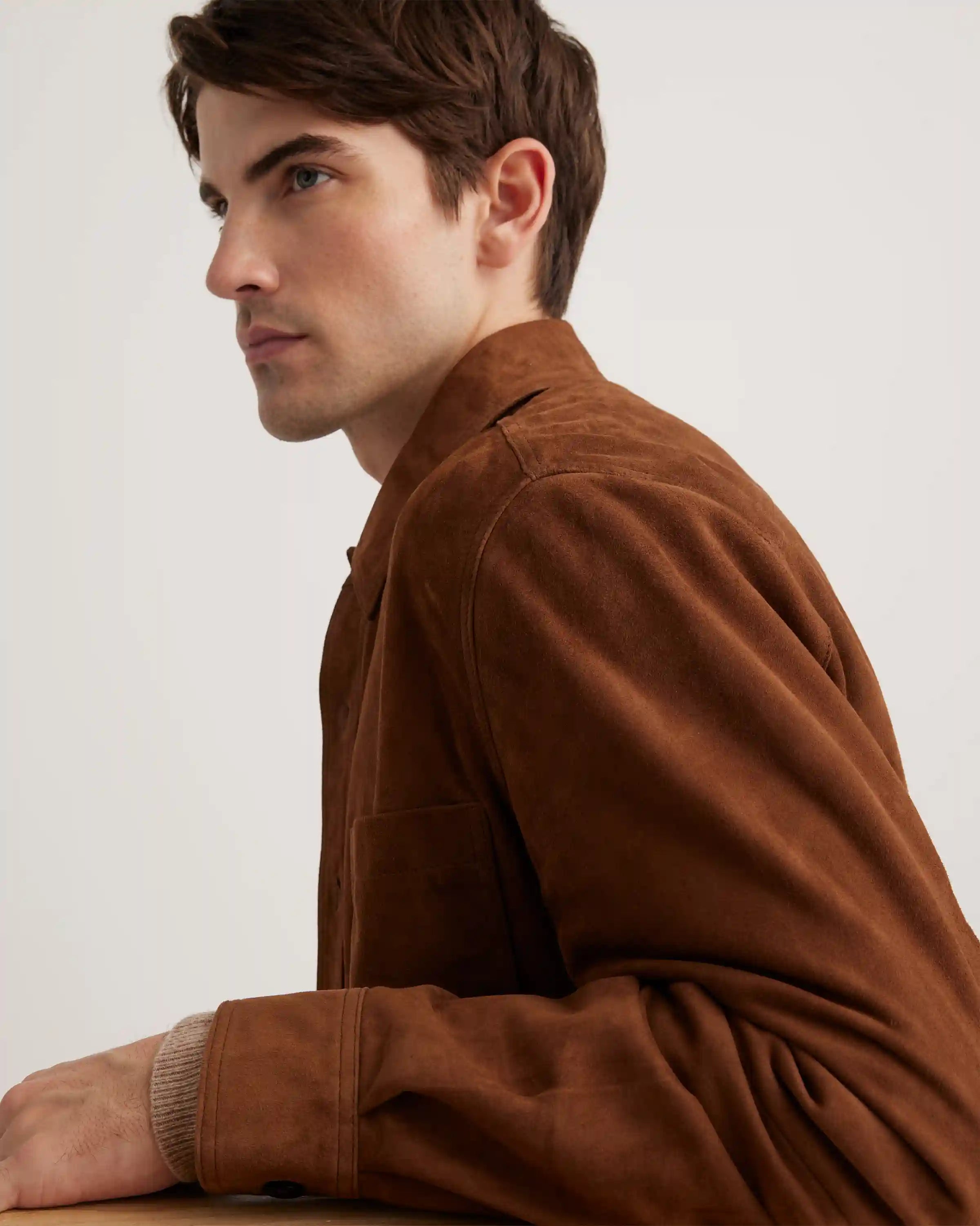100% Suede Overshirt