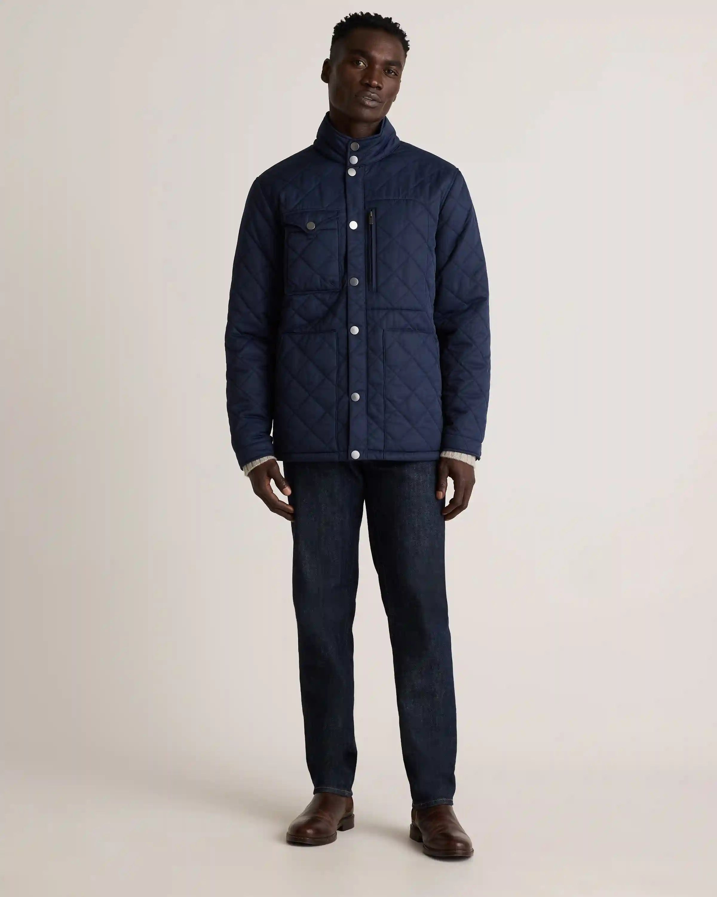 Featherless Quilted Utility Jacket