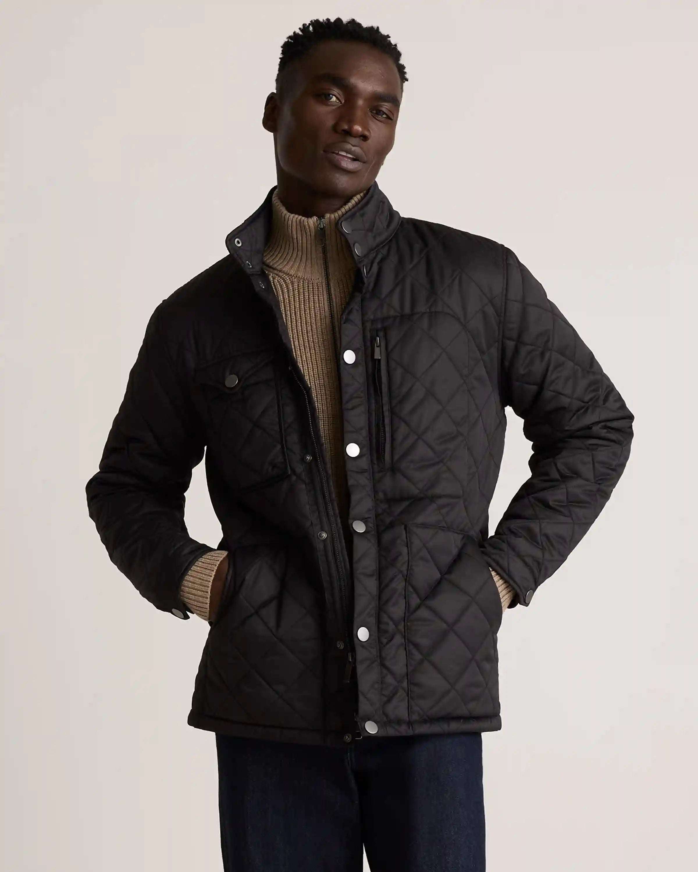 Featherless Quilted Utility Jacket