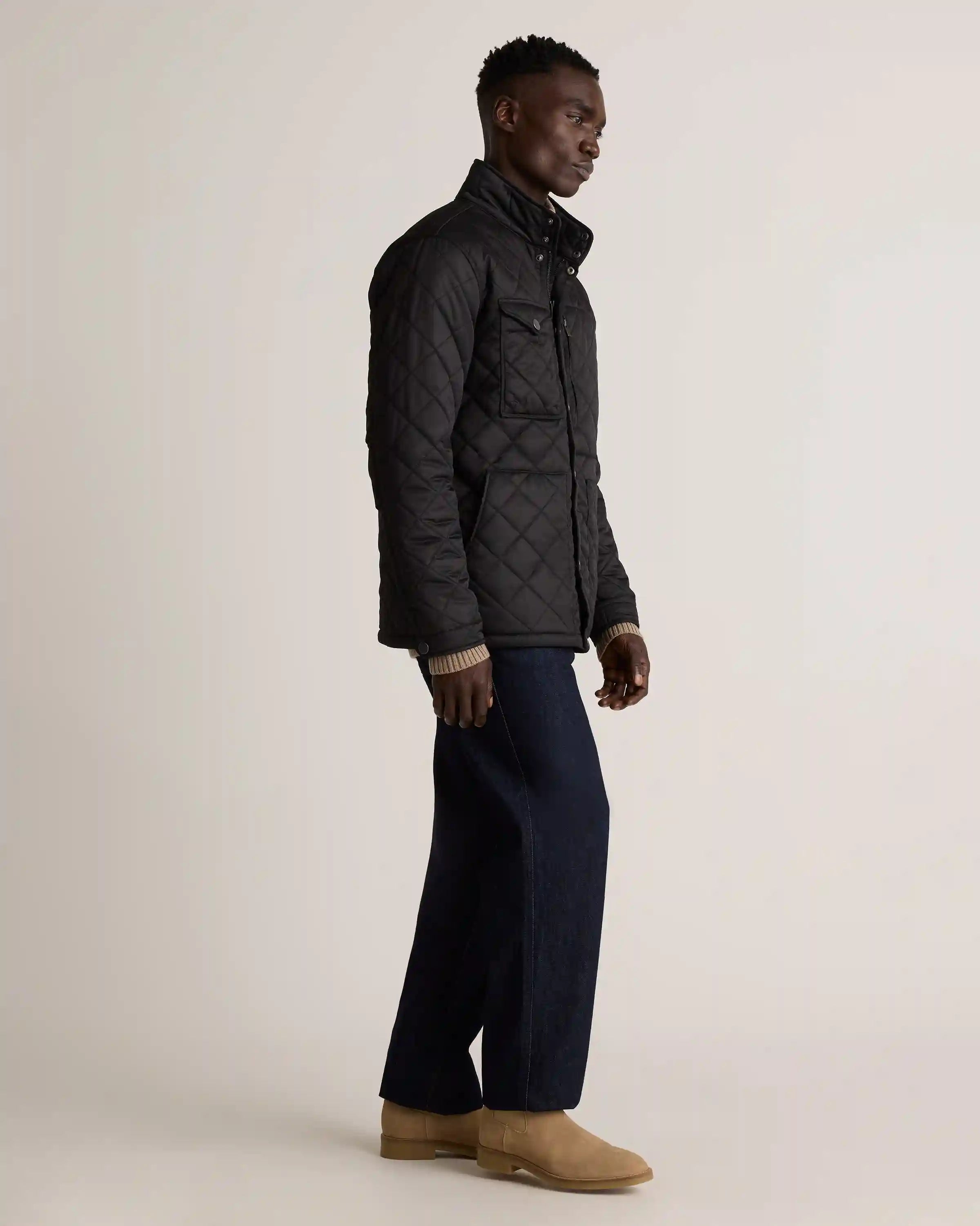 Featherless Quilted Utility Jacket