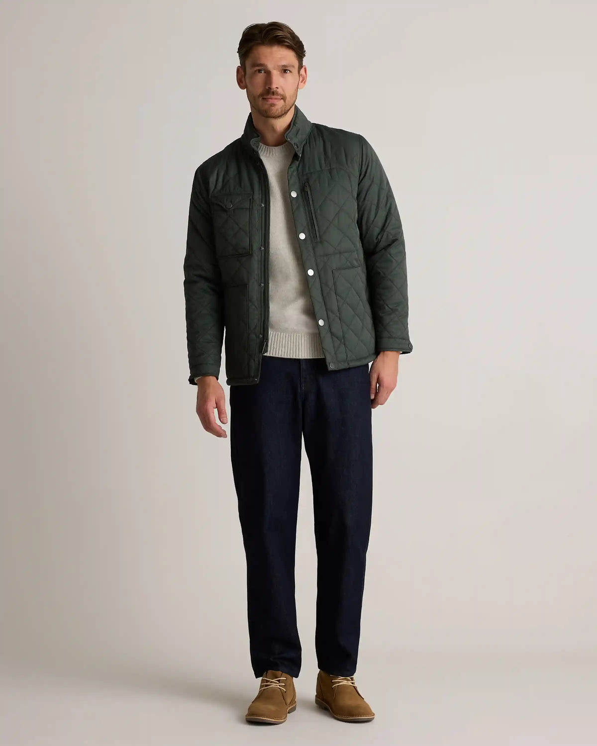 Featherless Quilted Utility Jacket