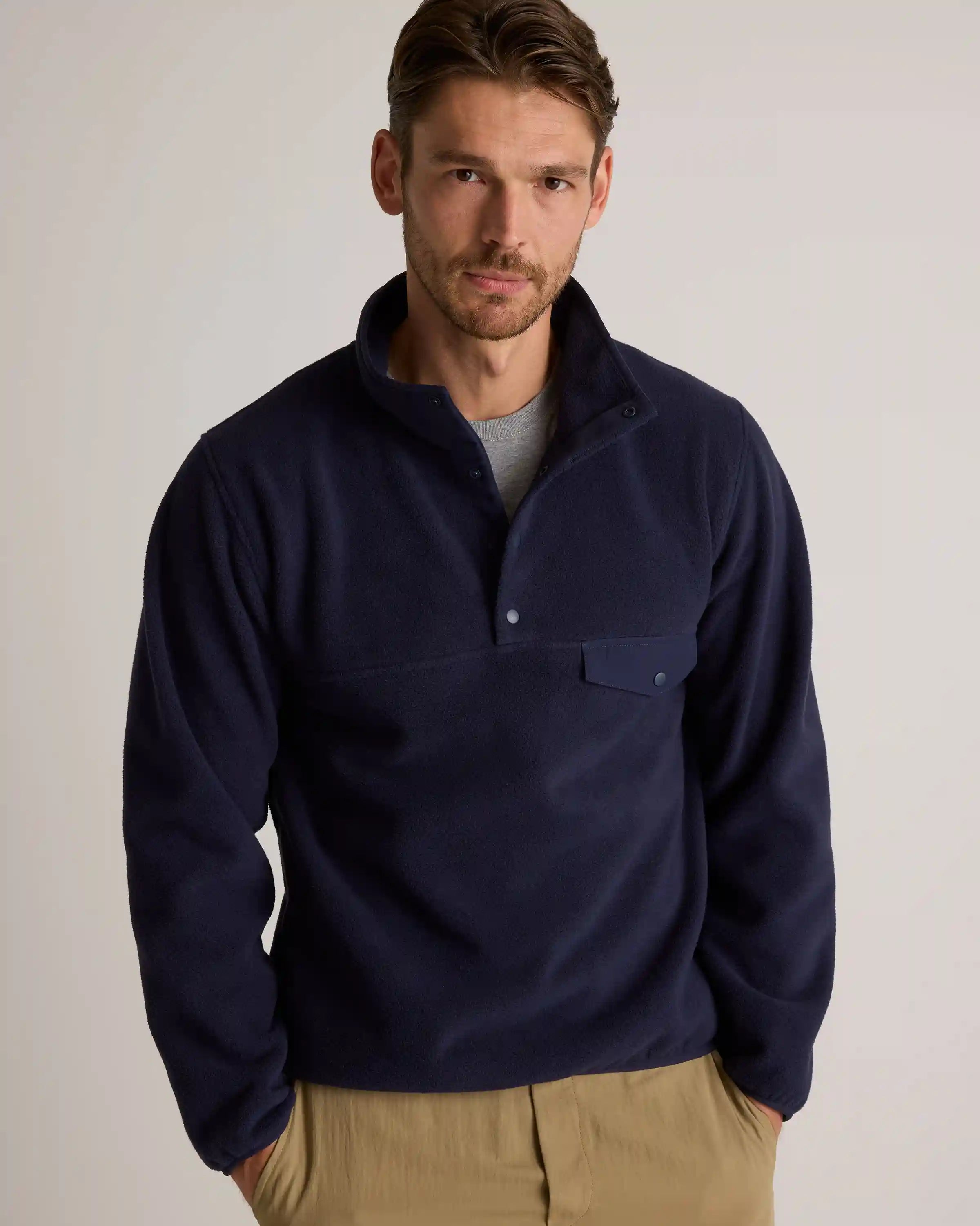Polar Fleece Snap Pullover