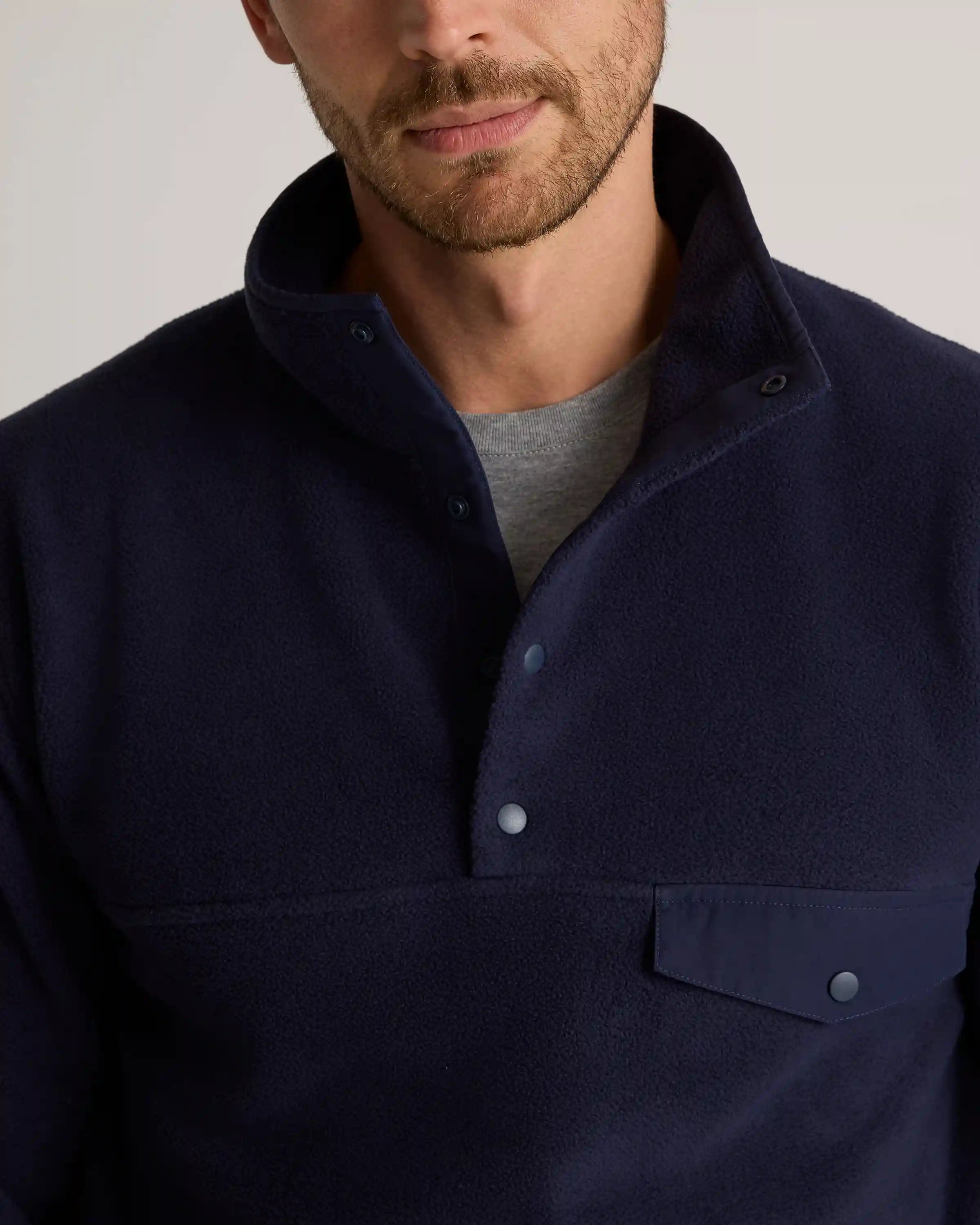 Polar Fleece Snap Pullover