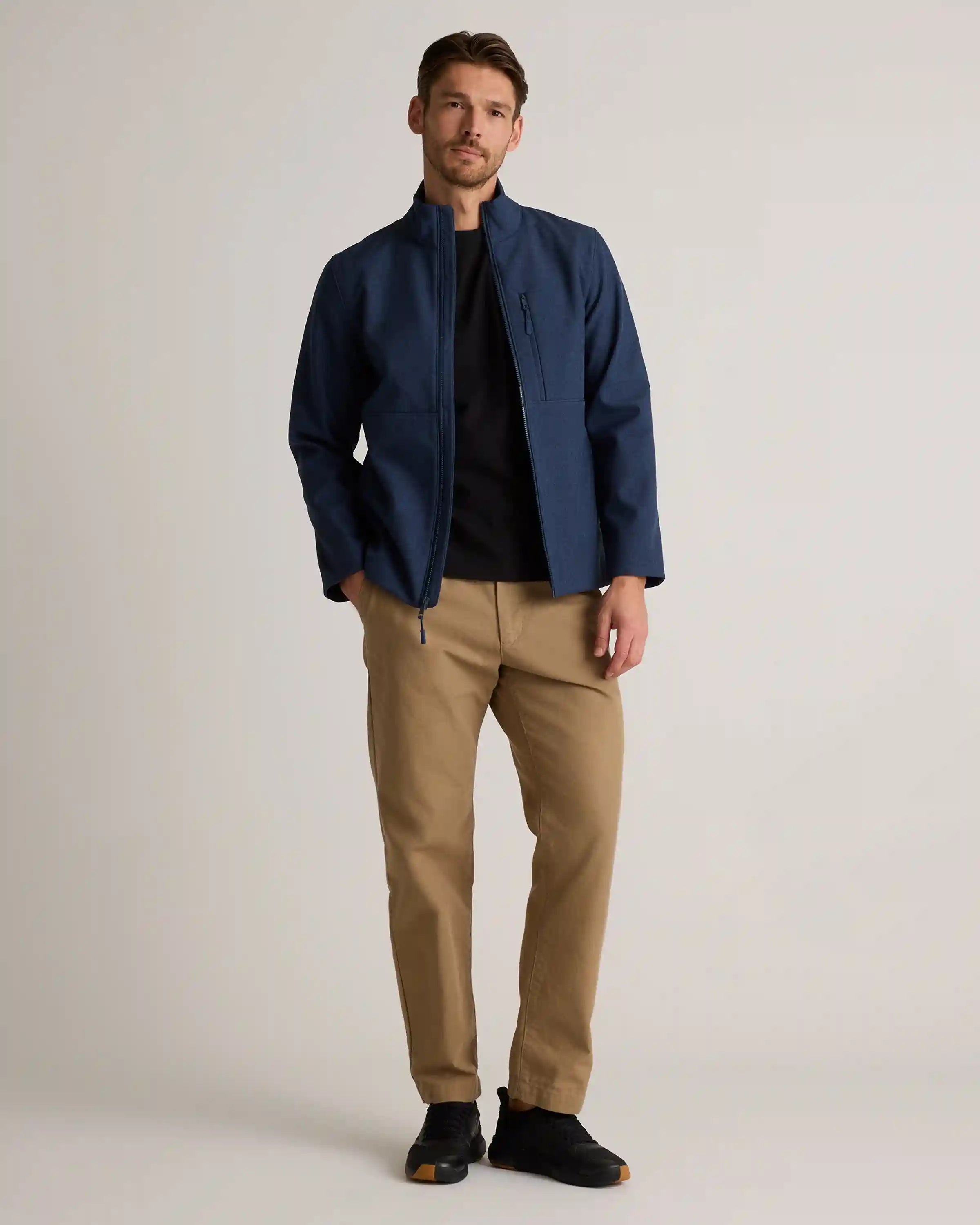 Softshell Fleece-Lined Full-Zip Jacket