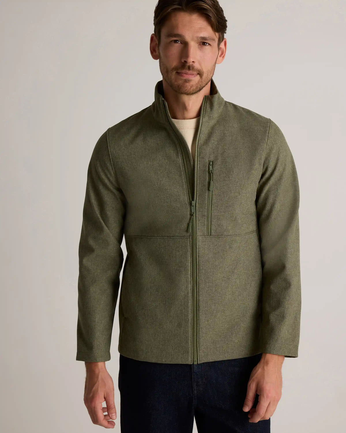 Softshell Fleece-Lined Full-Zip Jacket