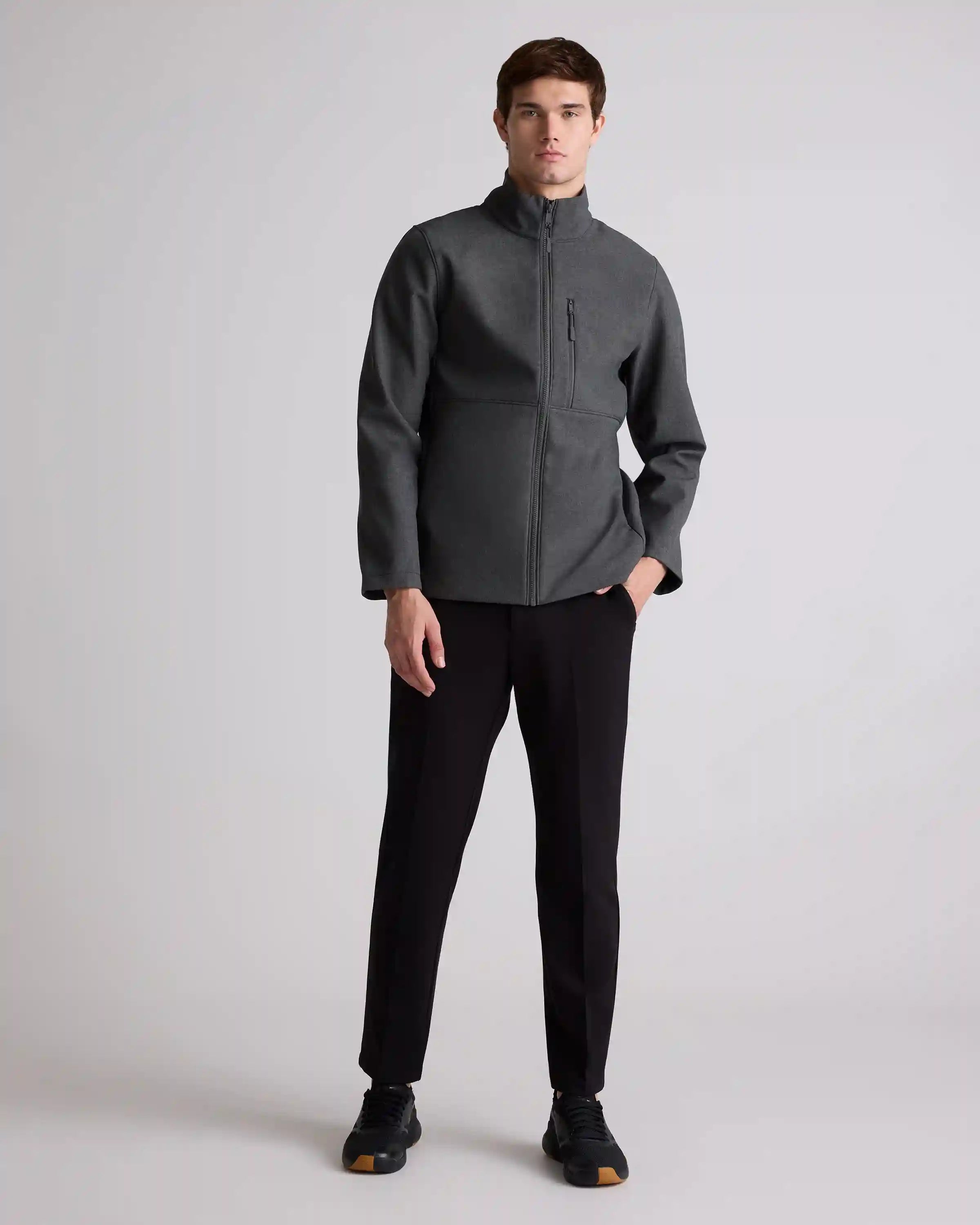 Softshell Fleece-Lined Full-Zip Jacket