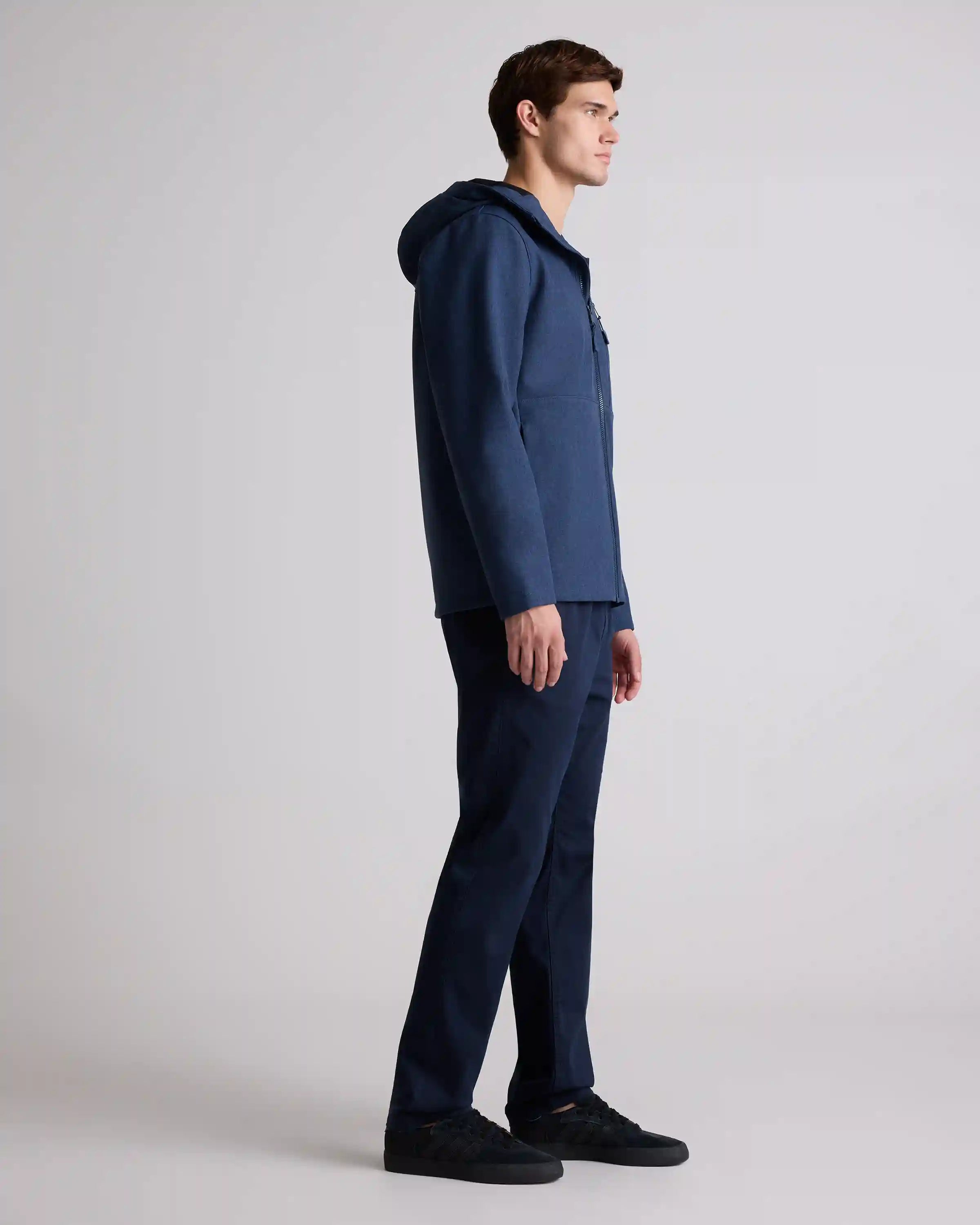 Softshell Fleece-Lined Full-Zip Hooded Jacket