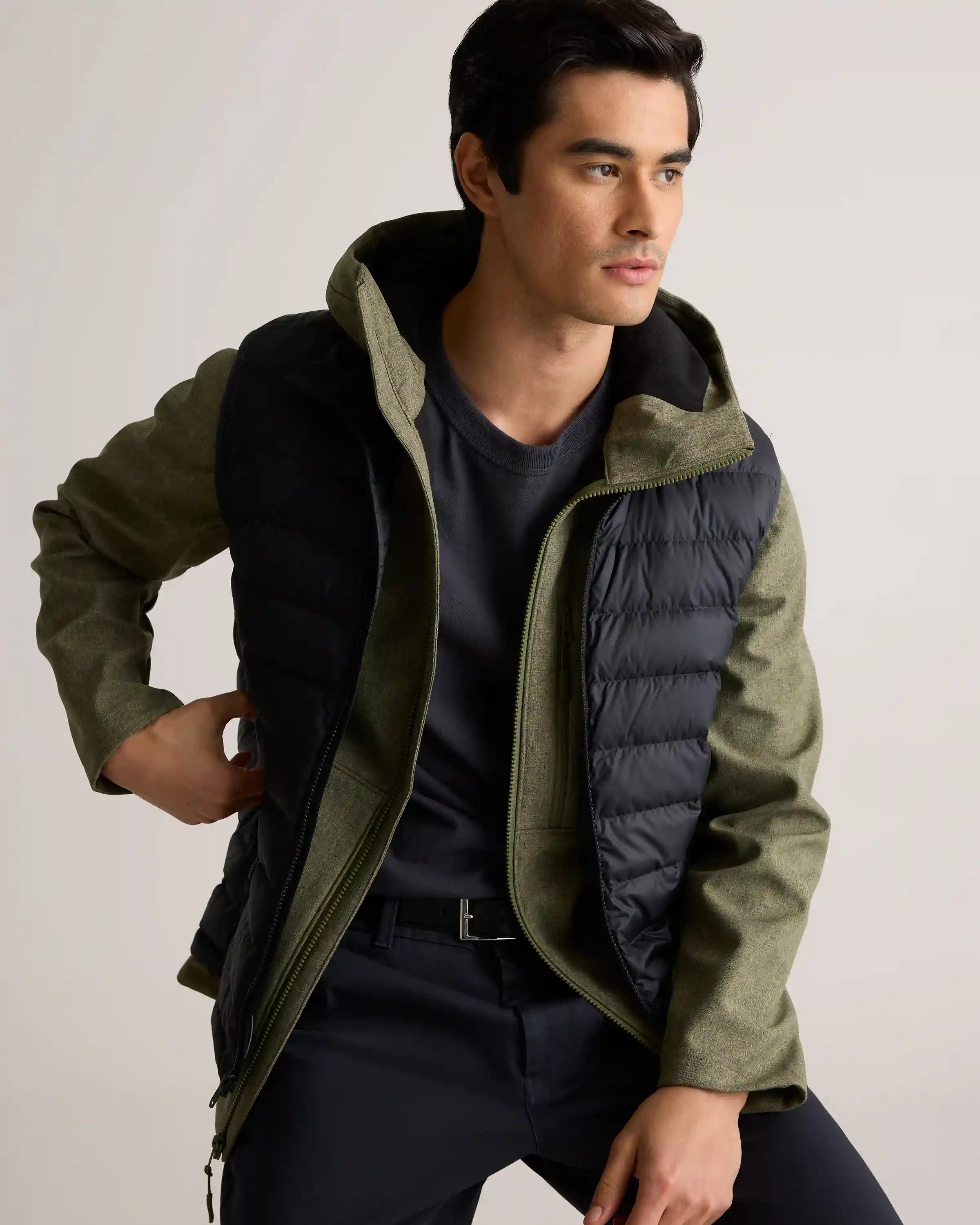 Softshell Fleece-Lined Full-Zip Hooded Jacket