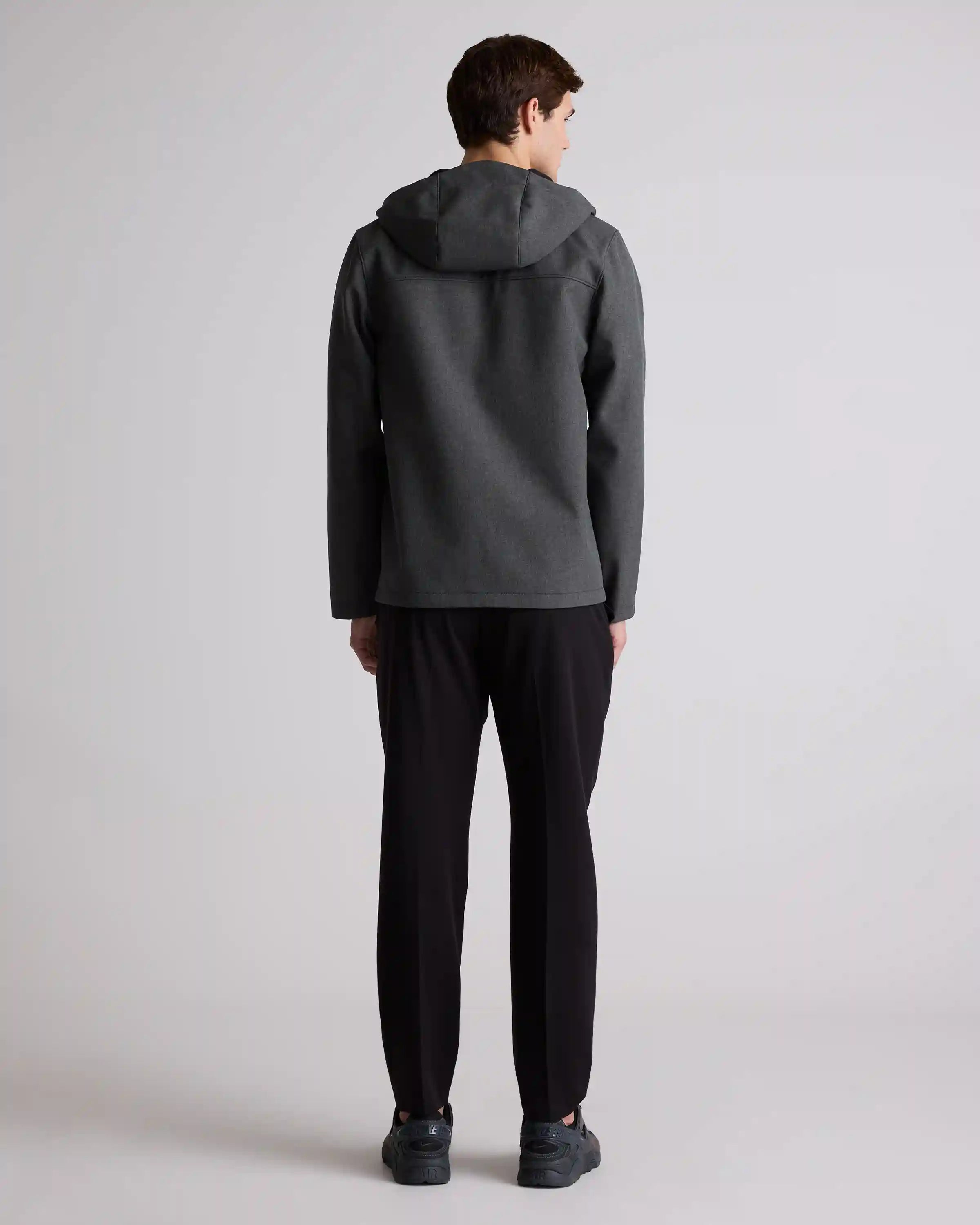 Softshell Fleece-Lined Full-Zip Hooded Jacket