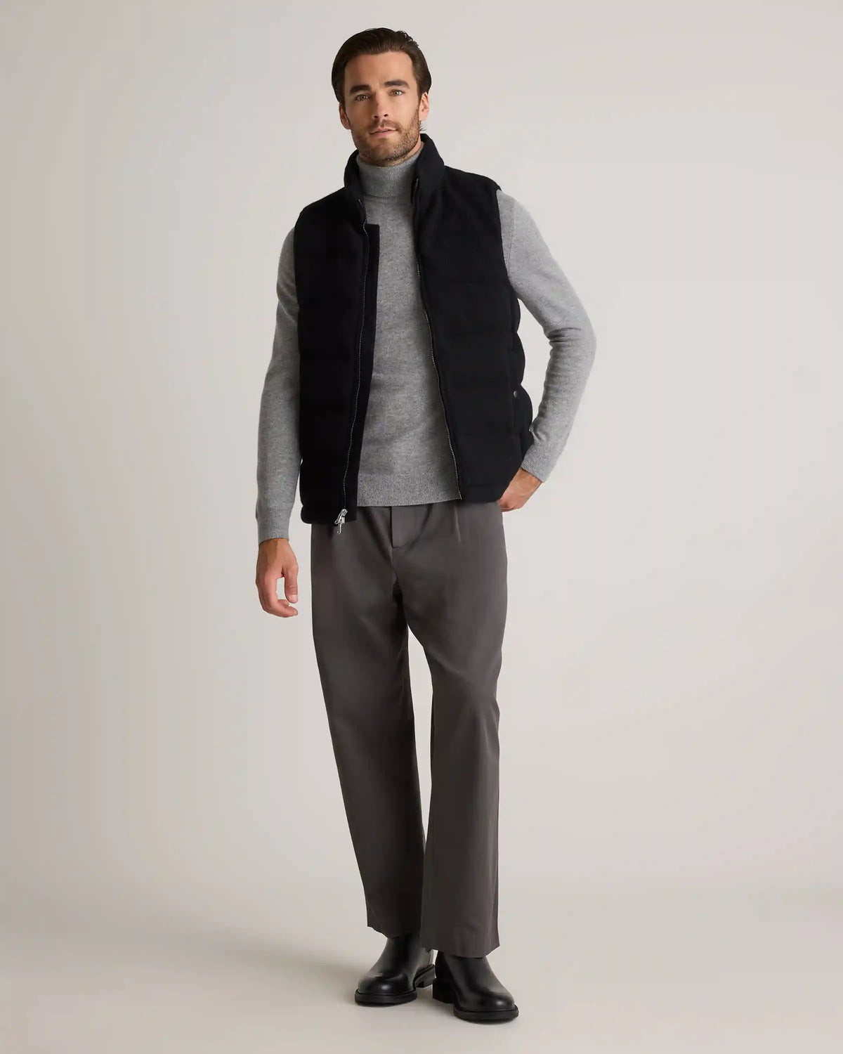 Mongolian Cashmere Puffer Vest