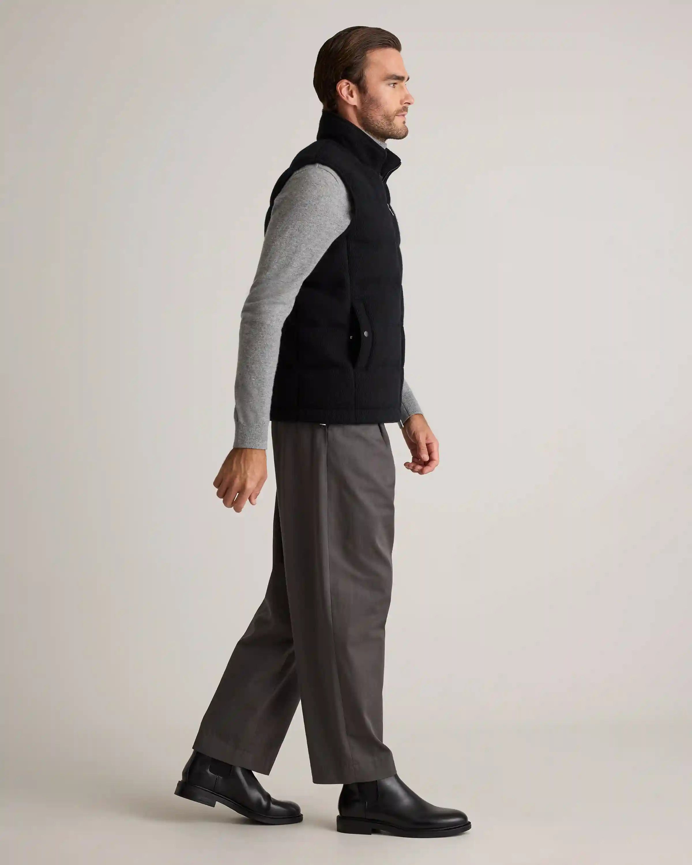 Mongolian Cashmere Puffer Vest