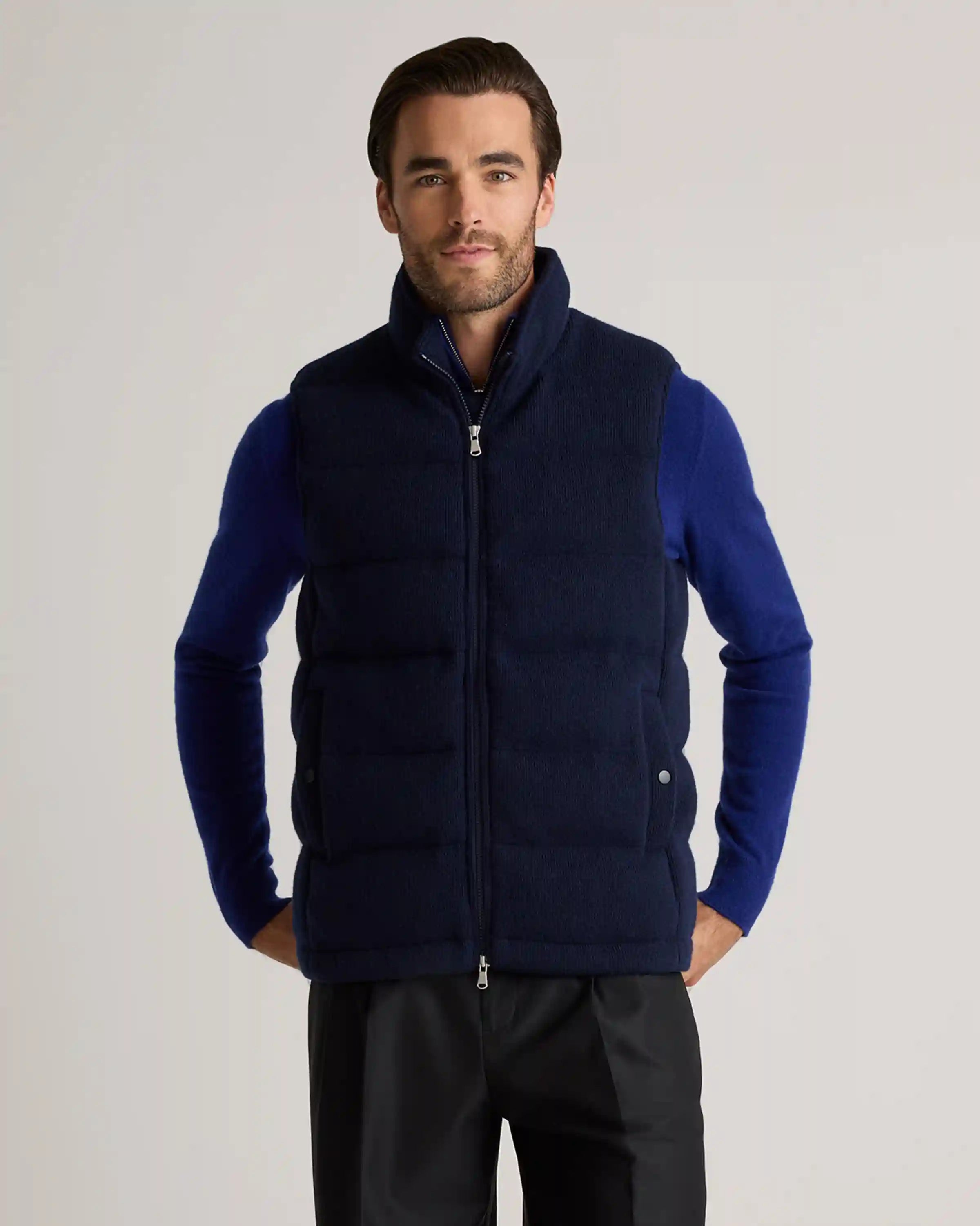 Mongolian Cashmere Puffer Vest