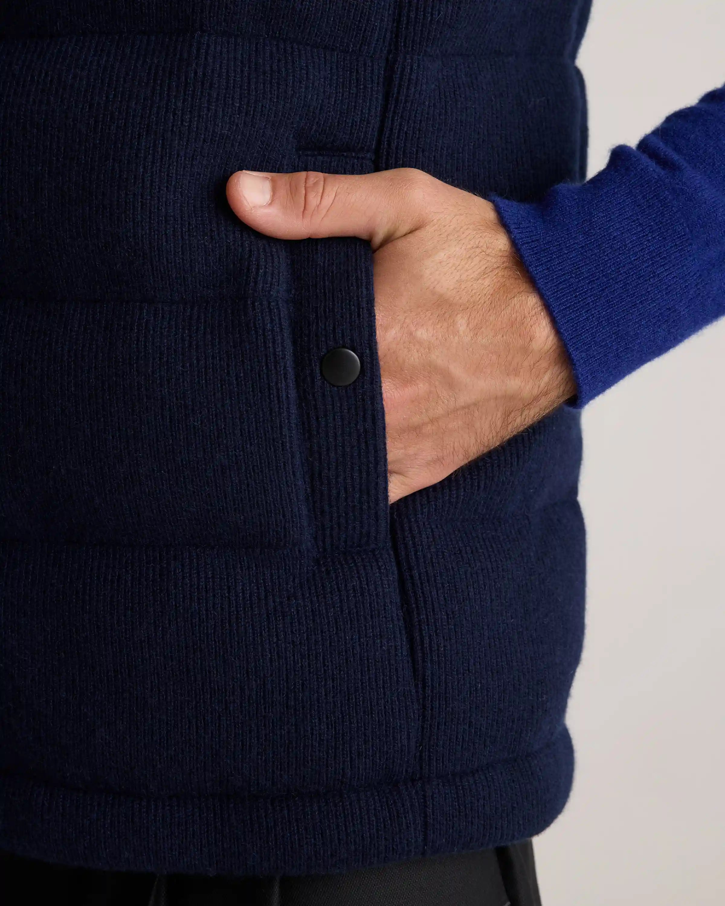 Mongolian Cashmere Puffer Vest