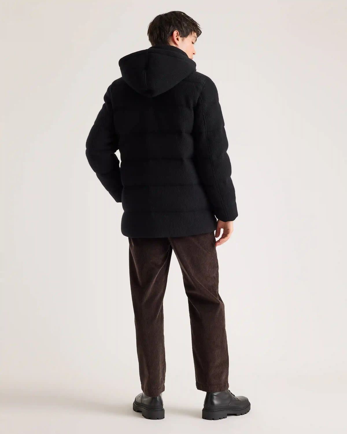 Mongolian Cashmere Puffer Coat