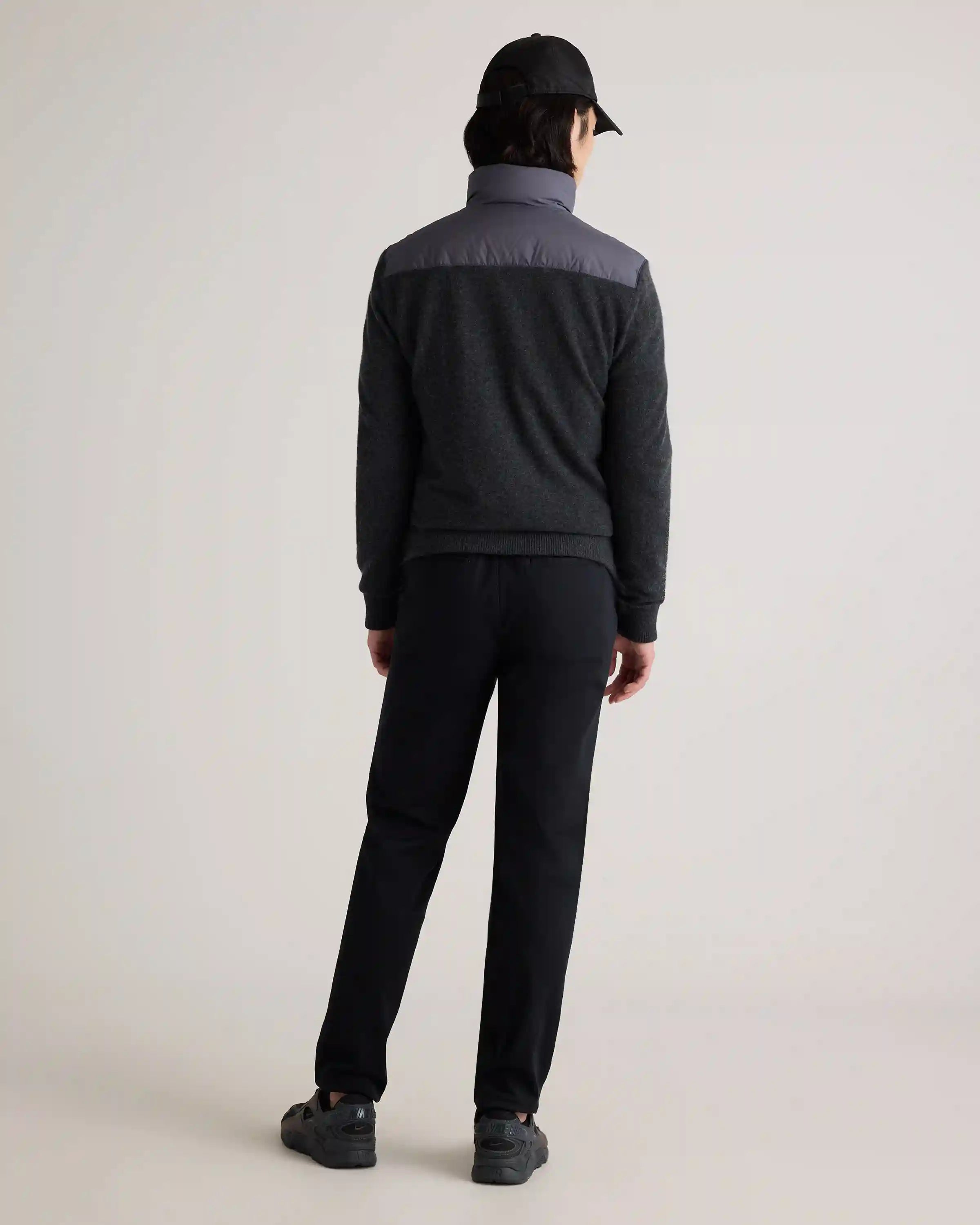 Mixed Media Down and Cashmere Jacket