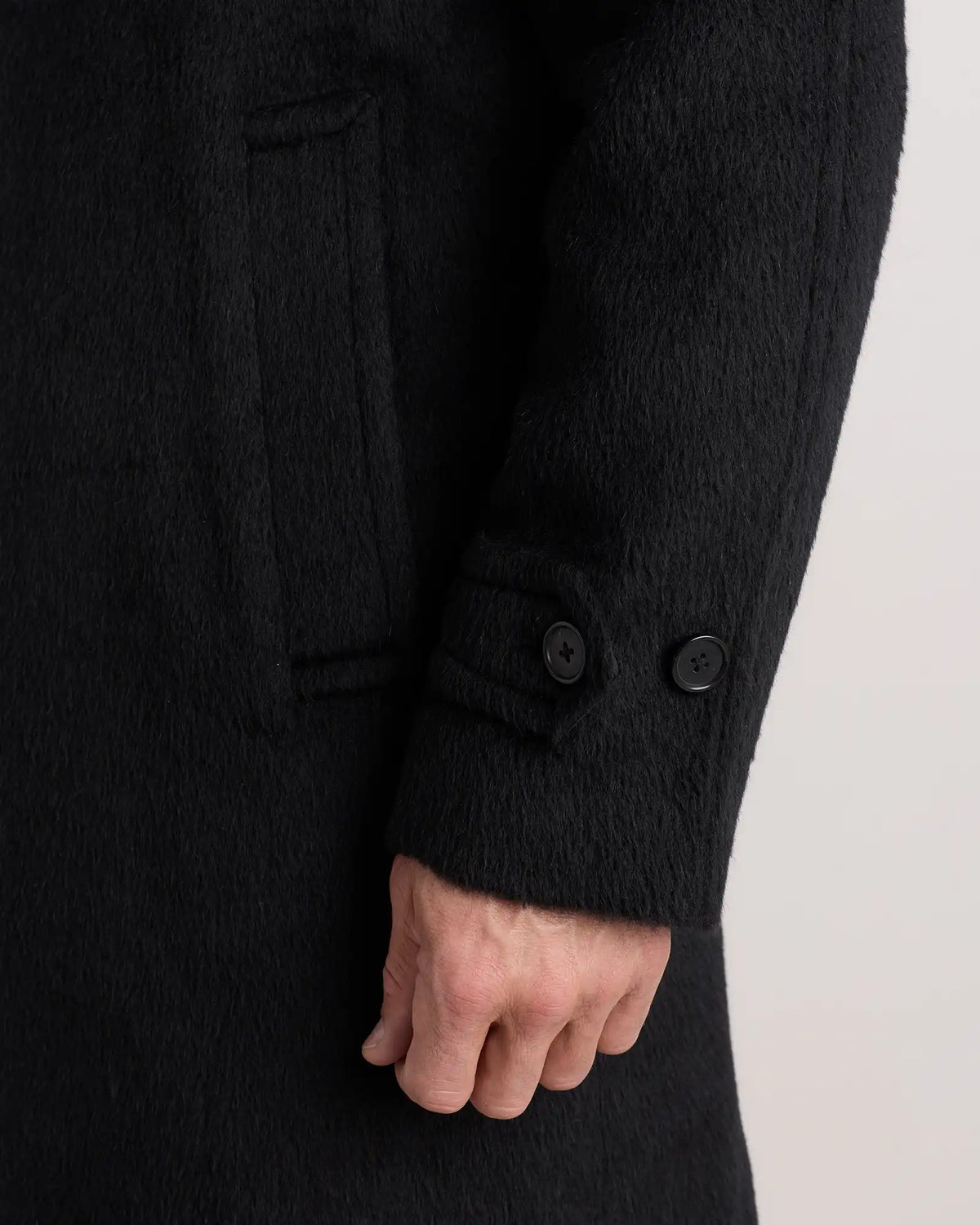 Alpaca-Wool Overcoat