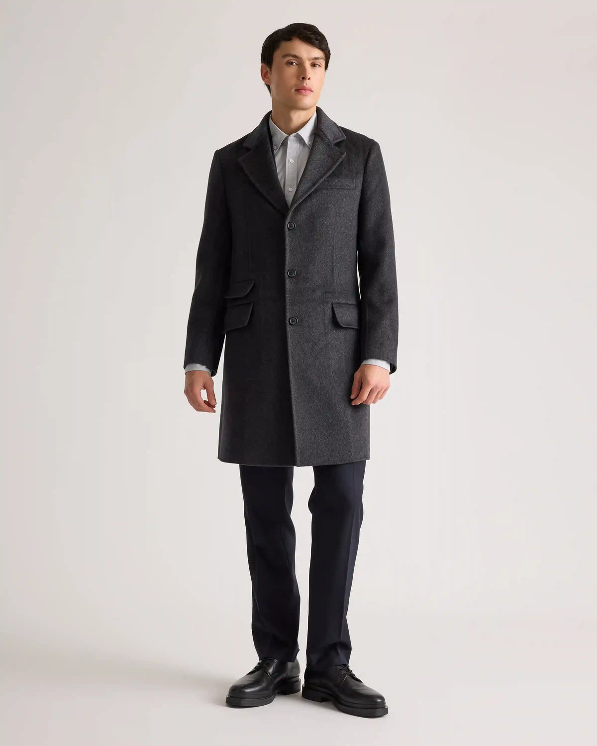 100% Mongolian Cashmere Double-Faced Overcoat