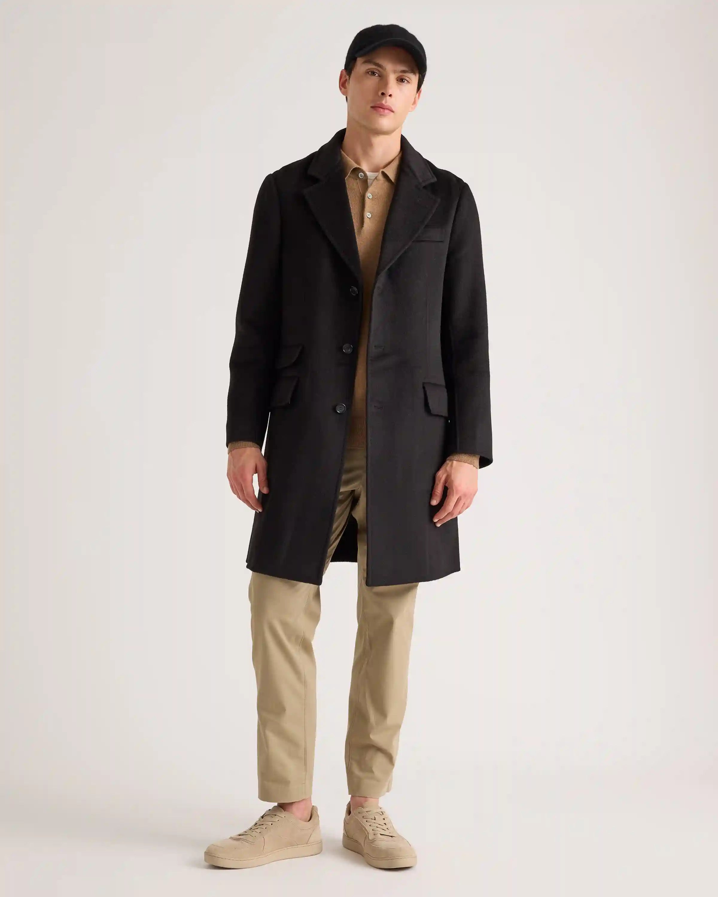 100% Mongolian Cashmere Double-Faced Overcoat
