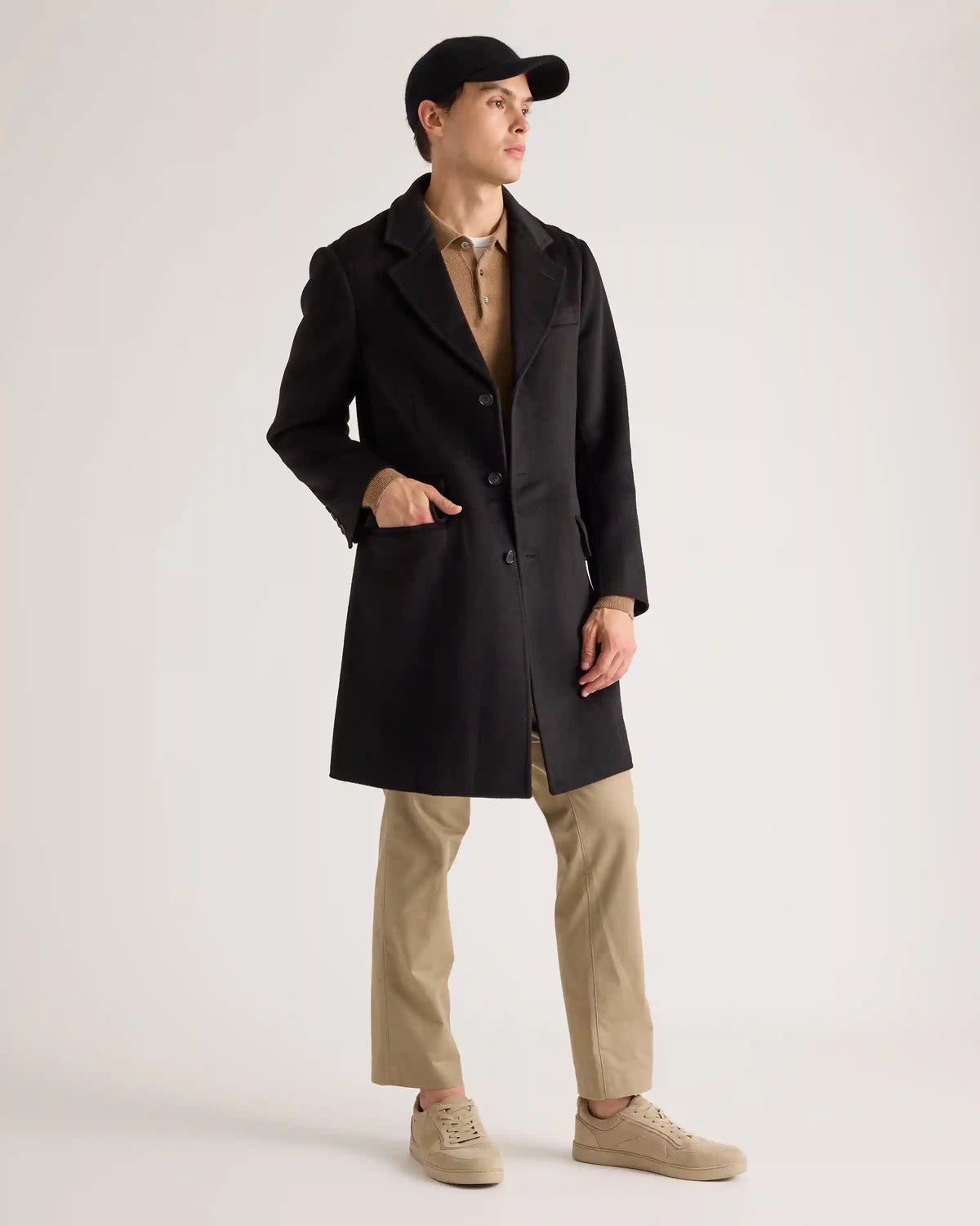 100% Mongolian Cashmere Double-Faced Overcoat