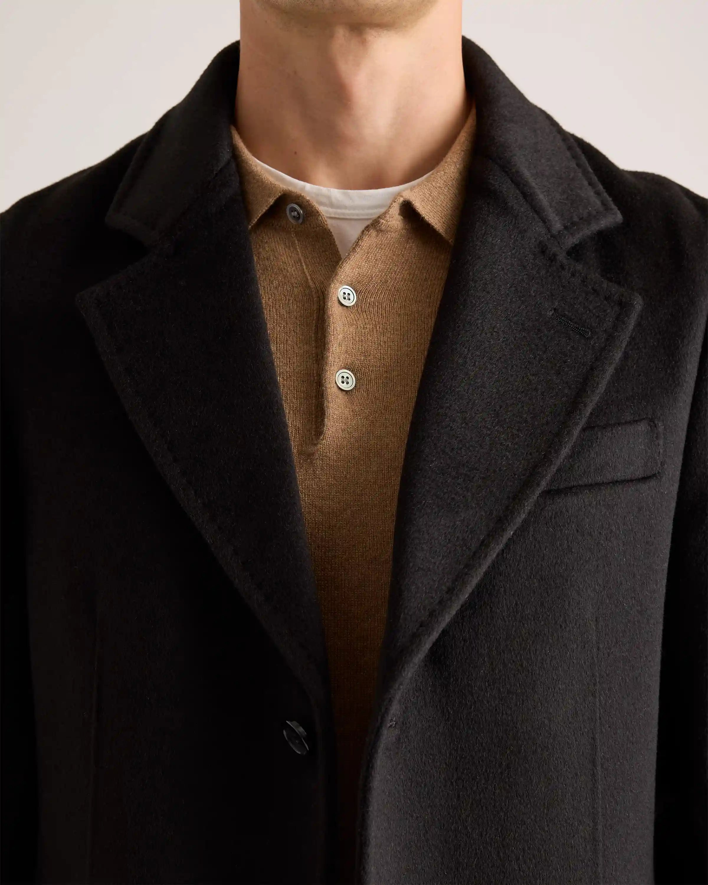 100% Mongolian Cashmere Double-Faced Overcoat