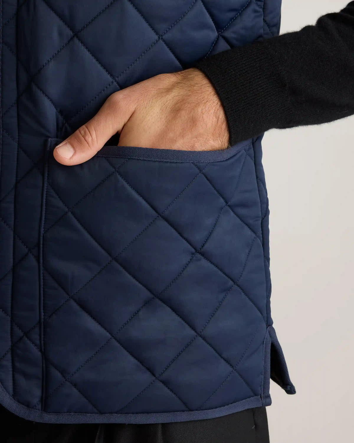 Featherless Quilted Fleece-Lined Liner Vest