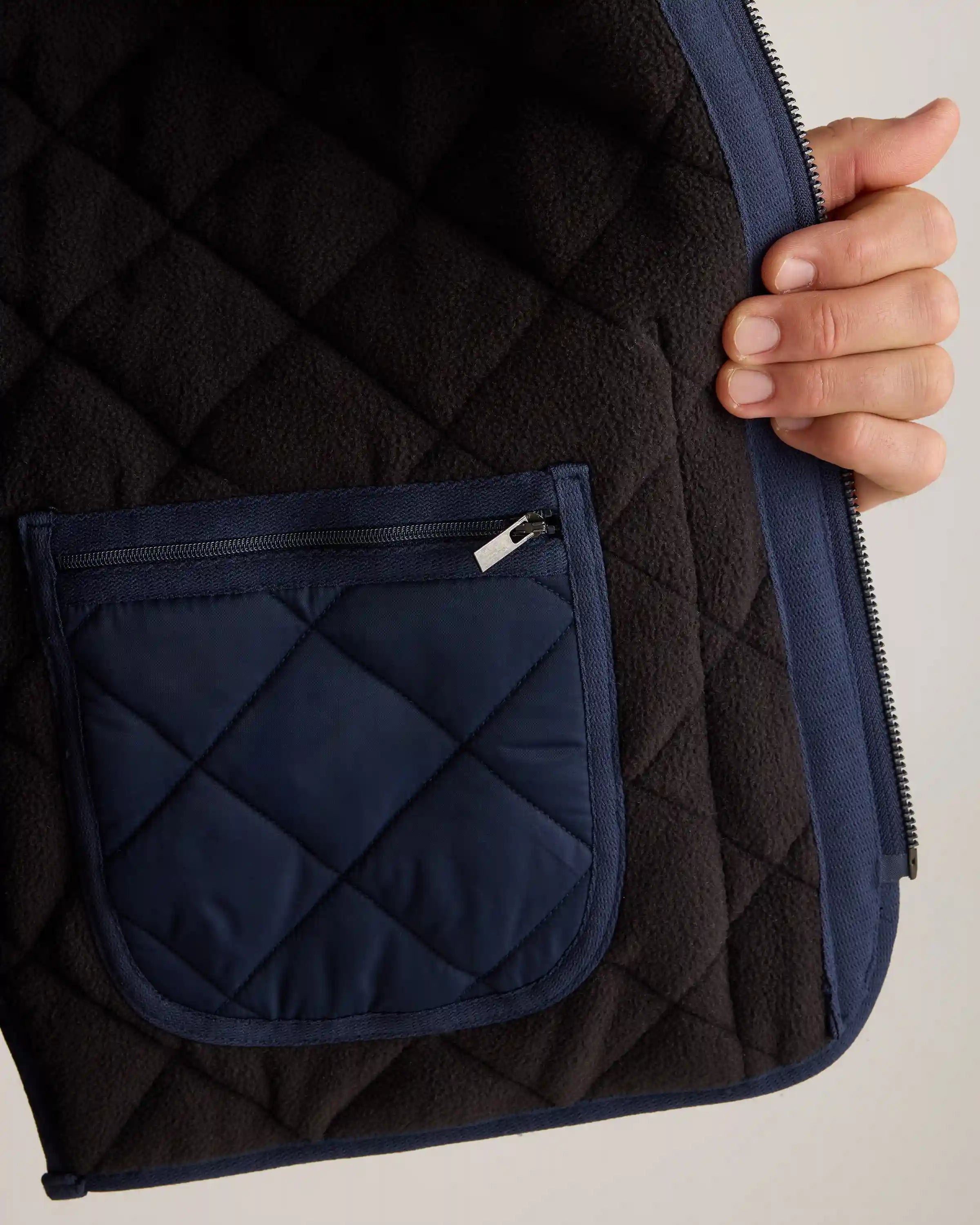 Featherless Quilted Fleece-Lined Liner Vest