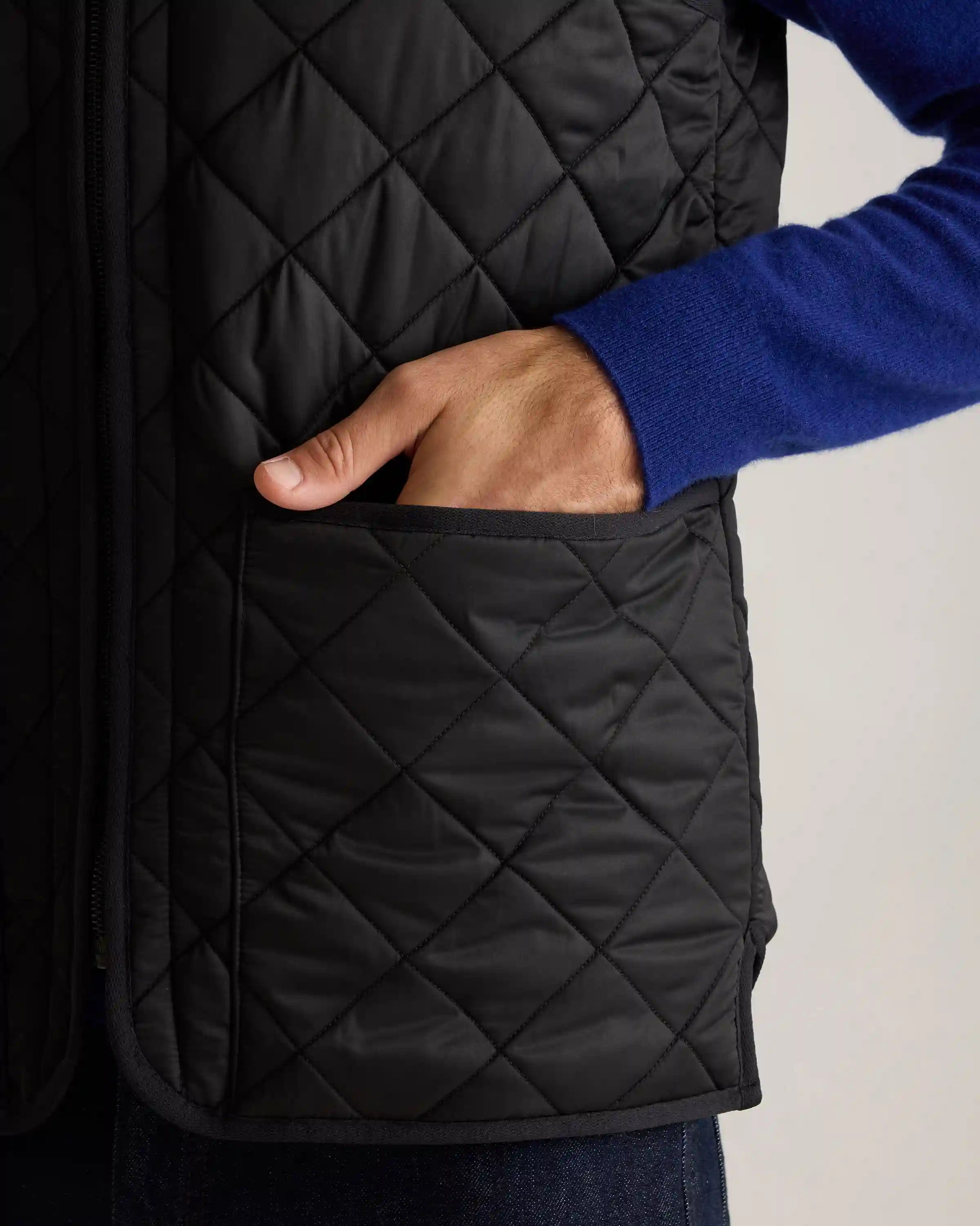 Featherless Quilted Fleece-Lined Liner Vest
