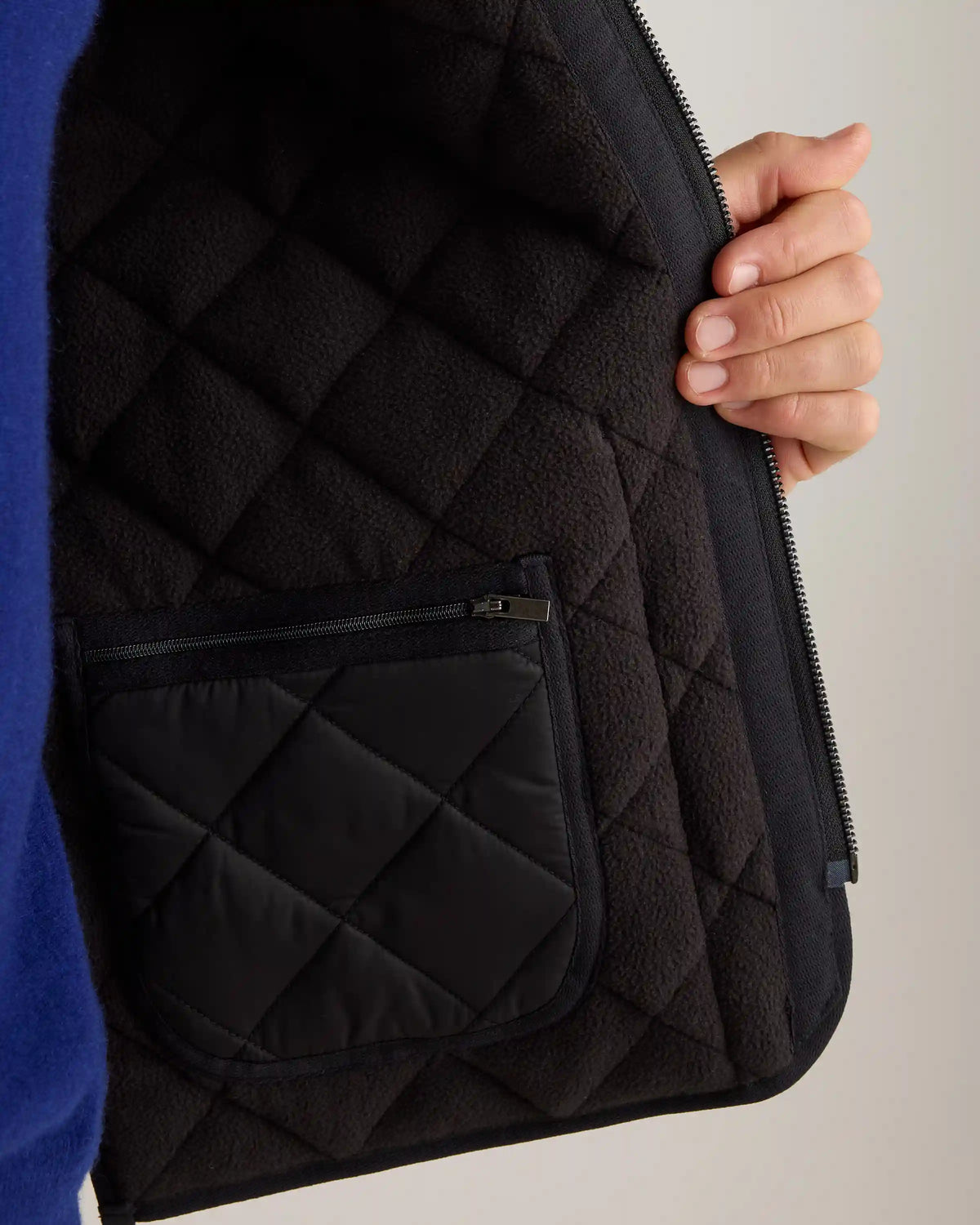 Featherless Quilted Fleece-Lined Liner Vest