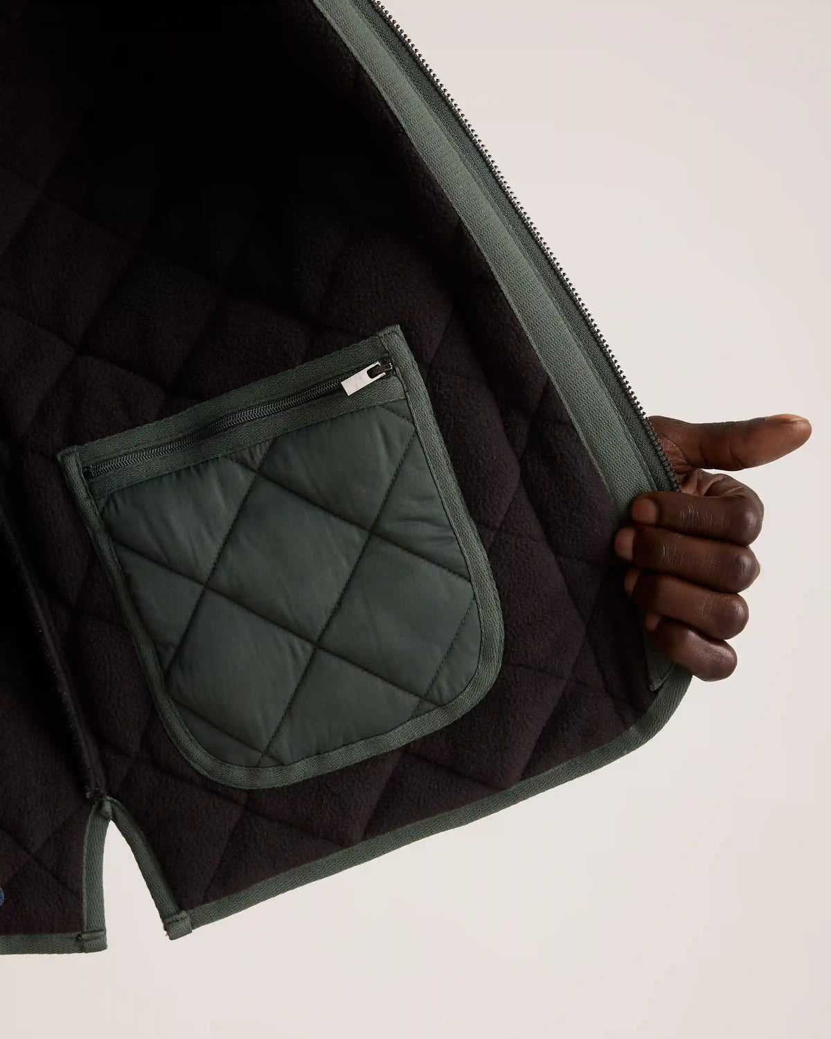 Featherless Quilted Fleece-Lined Liner Vest