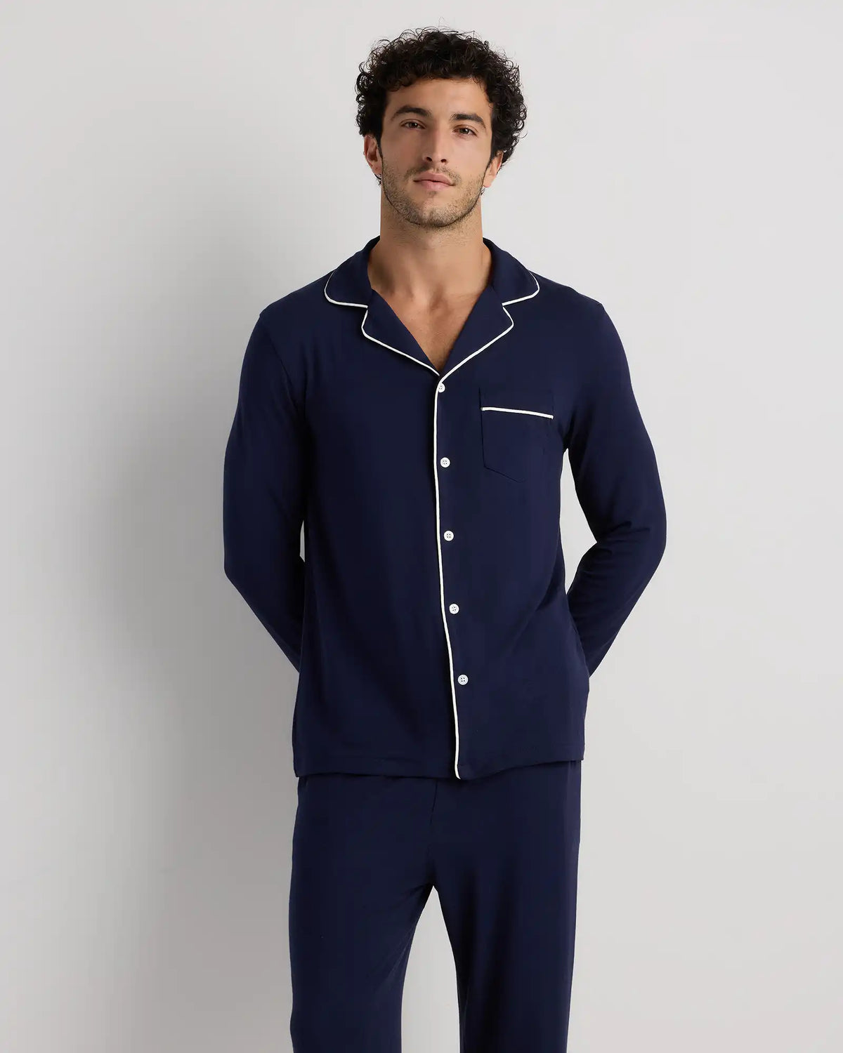 Bamboo Jersey Long Sleeve Pajama Set