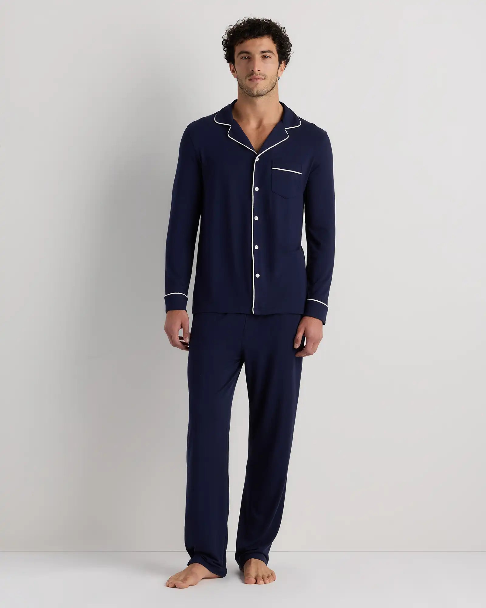Bamboo Jersey Long Sleeve Pajama Set